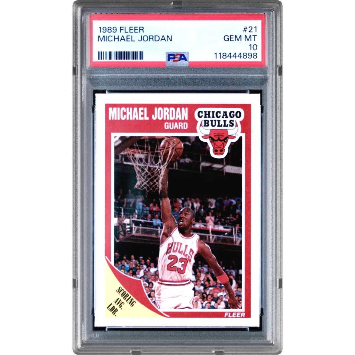 1989 Fleer #21 Michael Jordan, PSA 10