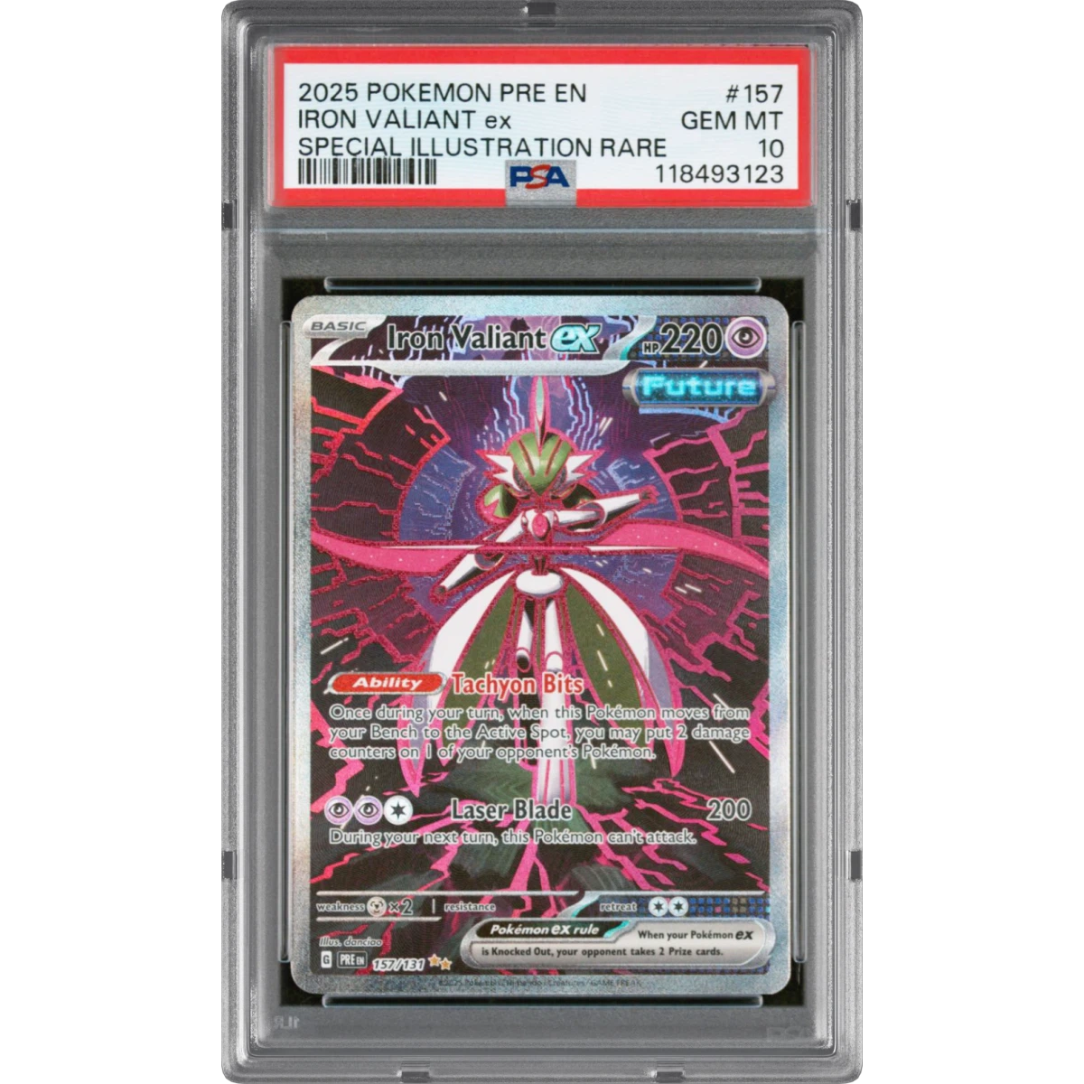Iron Valiant EX card artwork