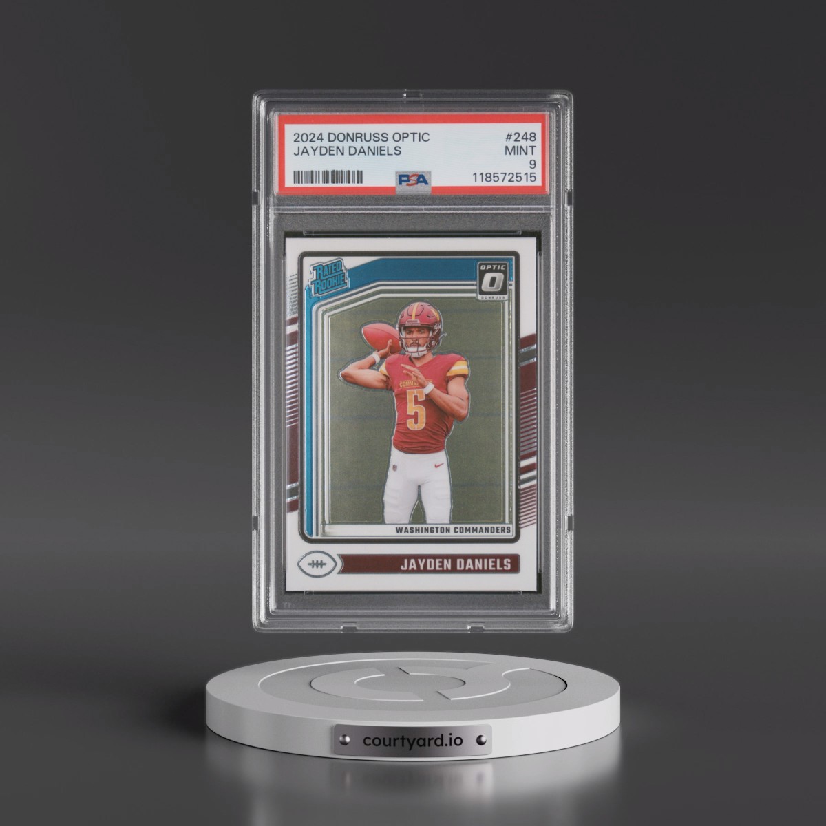 2024 Panini Donruss Optic #248 Jayden Daniels (PSA 9 MINT)