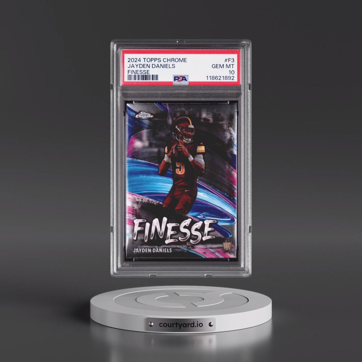 2024 Topps Chrome Finesse #F3 Jayden Daniels (PSA 10 GEM MINT)