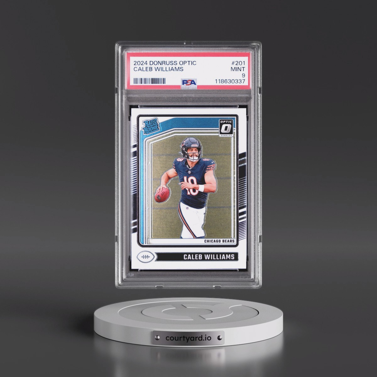 2024 Panini Donruss Optic #201 Caleb Williams (PSA 9 MINT)
