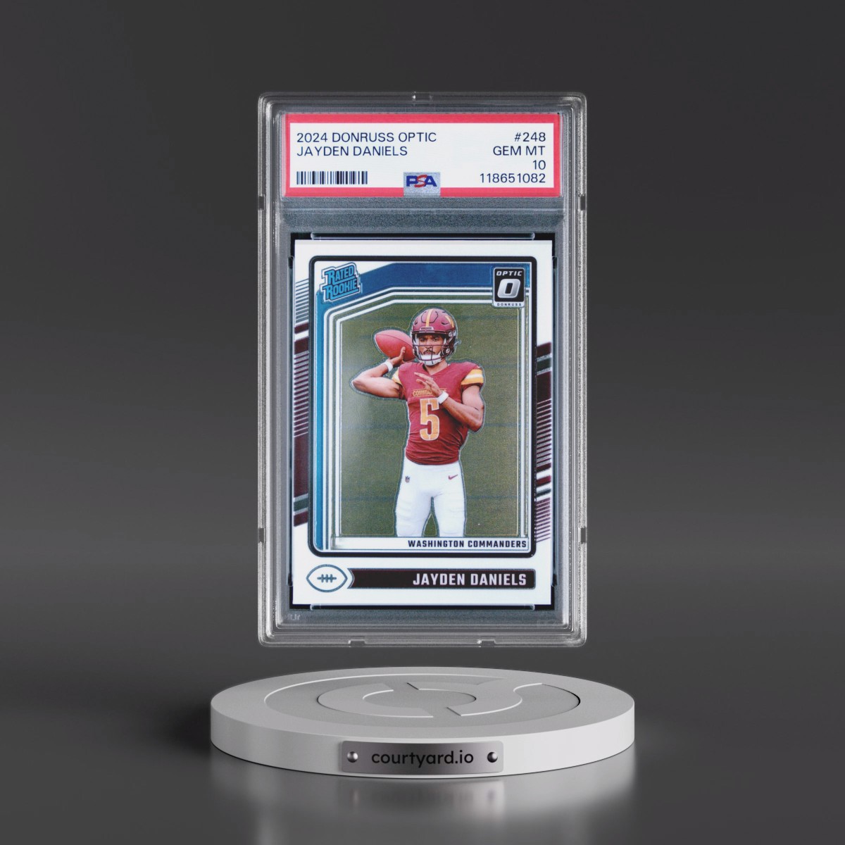 2024 Panini Donruss Optic #248 Jayden Daniels (PSA 10 GEM MINT)