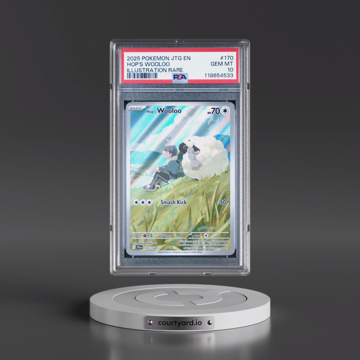 2025 Pokémon Jtg EN-Journey Together #170 Hop's Wooloo - Illustration Rare (PSA 10 GEM MINT)