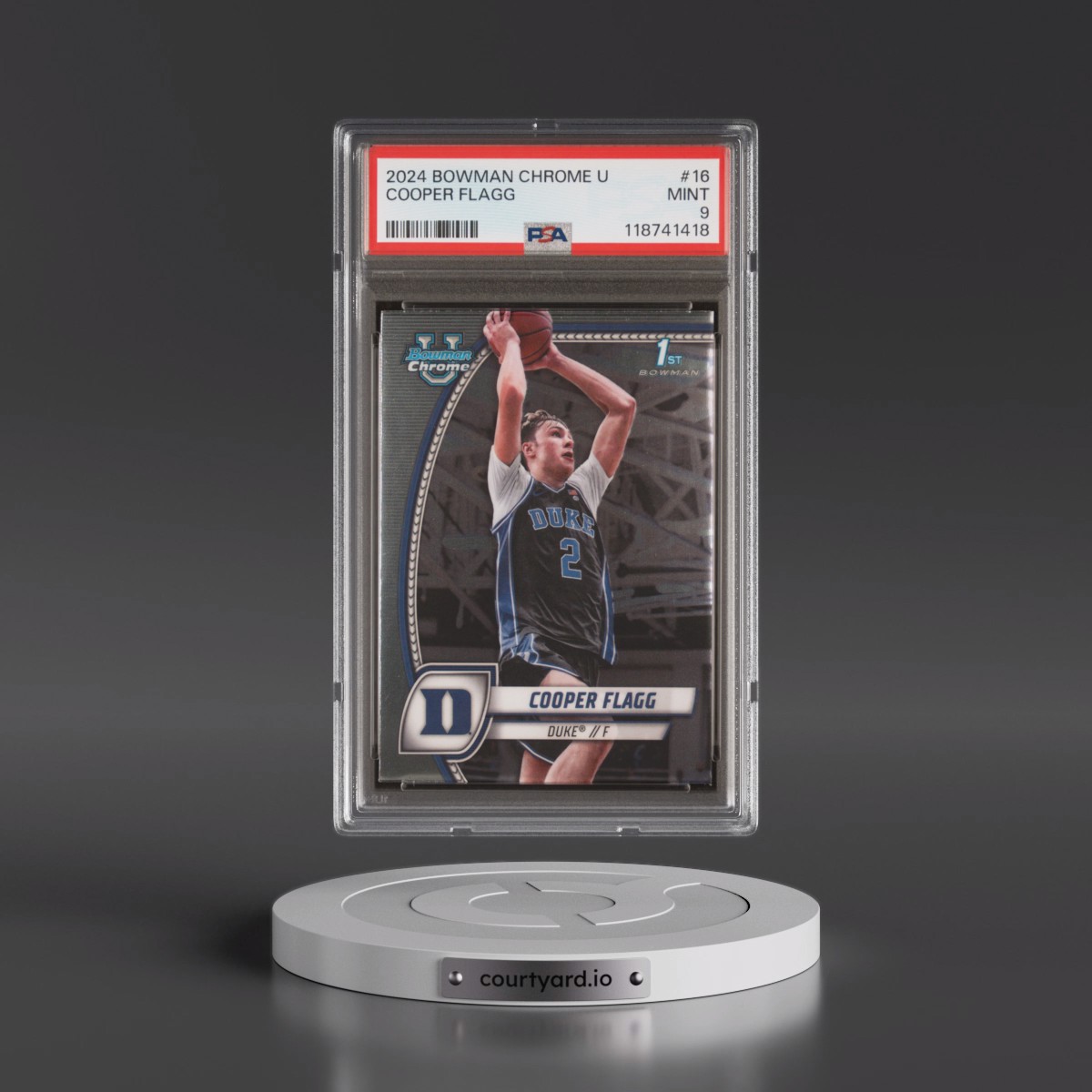 2024 Bowman Chrome University #16 Cooper Flagg (PSA 9 MINT)