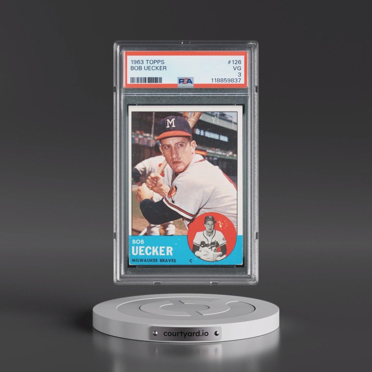 1963 Topps Bob Uecker #126 PSA 3