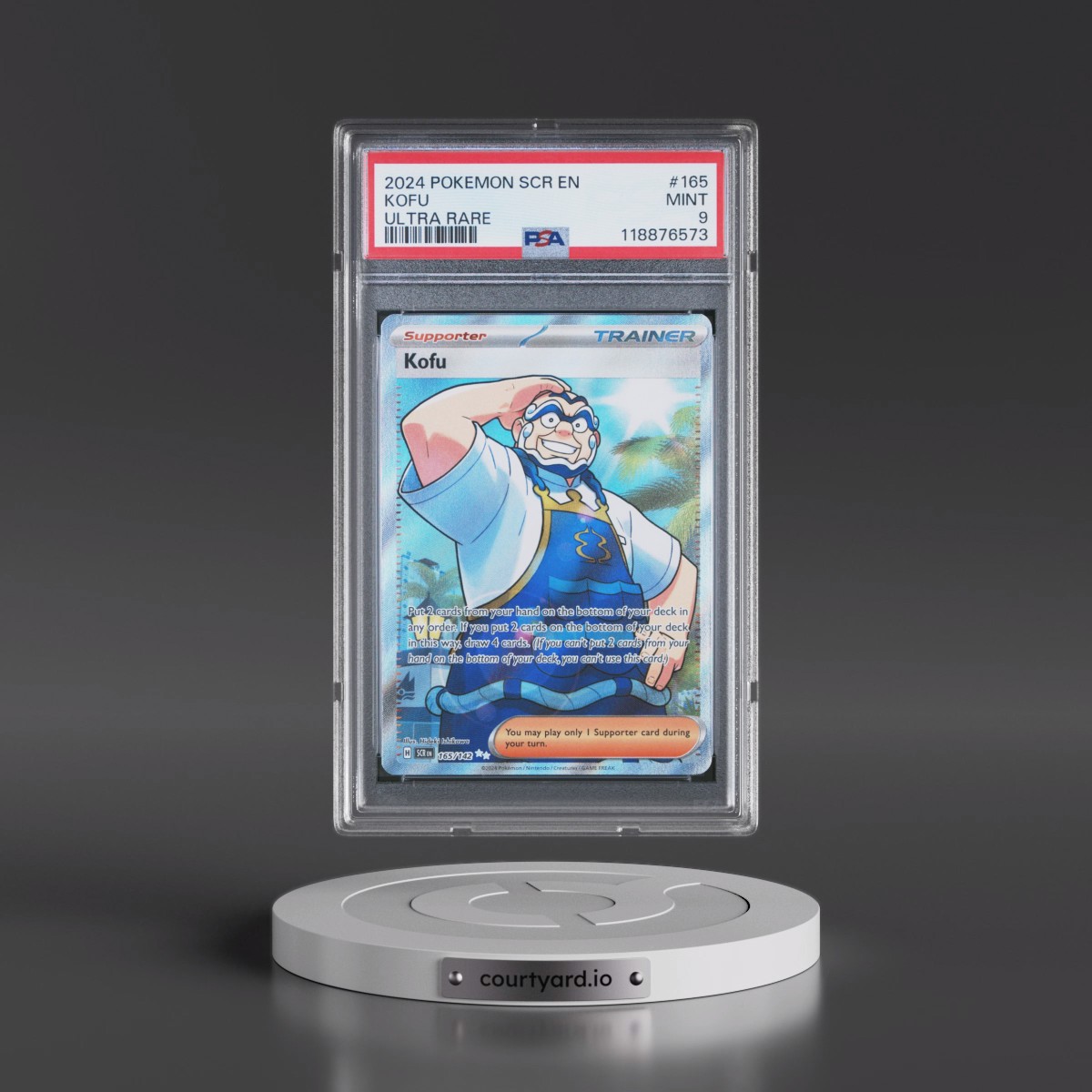 2024 Pokémon Scr EN-Stellar Crown #165 Kofu - Ultra Rare (PSA 9 MINT)