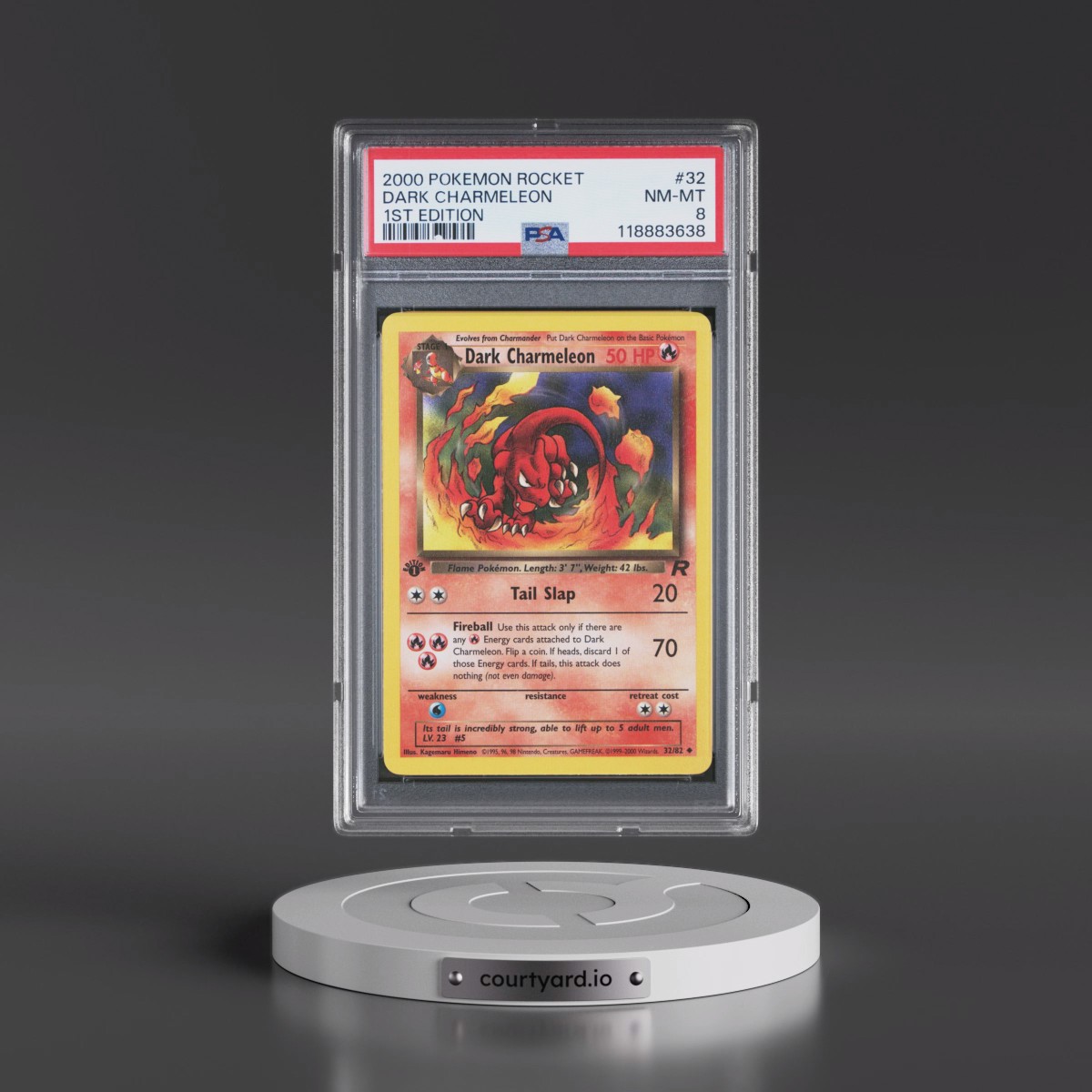 2000 Pokémon Rocket #32 Dark Charmeleon - 1st Edition (PSA 8 NM-MT)