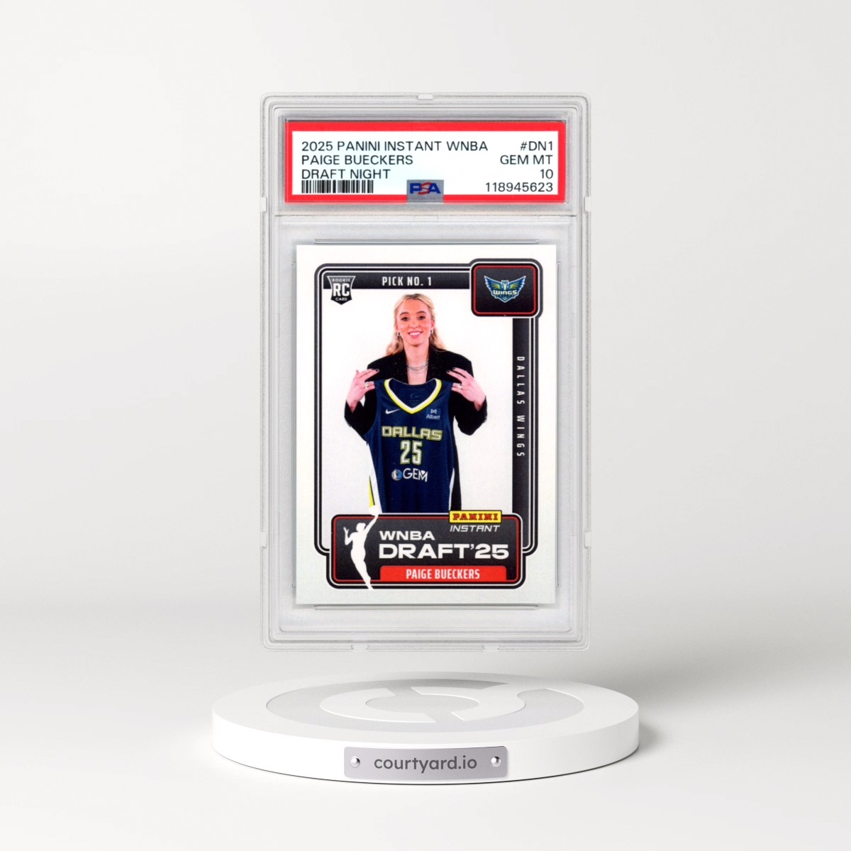 2025 Panini Instant WNBA Draft Night #DN1 Paige Bueckers (PSA 10 GEM MINT)