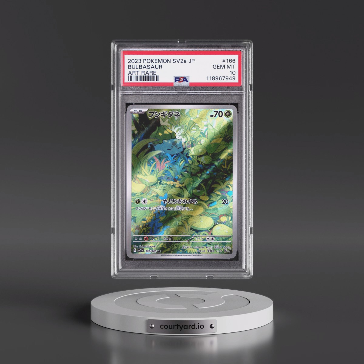 2023 Pokémon Sv2a-Pokémon 151 #166 Bulbasaur - Art Rare (PSA 10 GEM MINT)