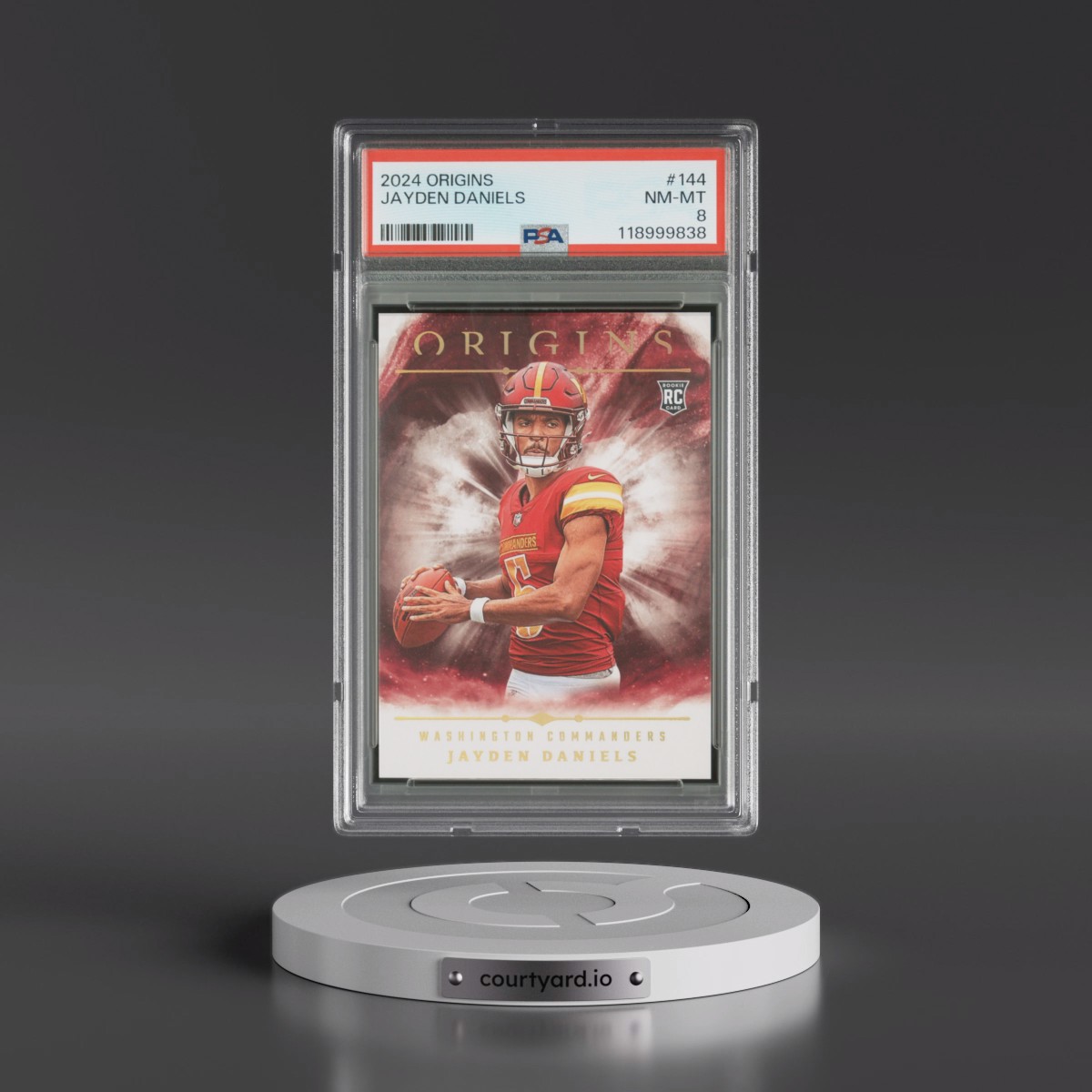 2024 Panini Origins #144 Jayden Daniels (PSA 8 NM-MT)