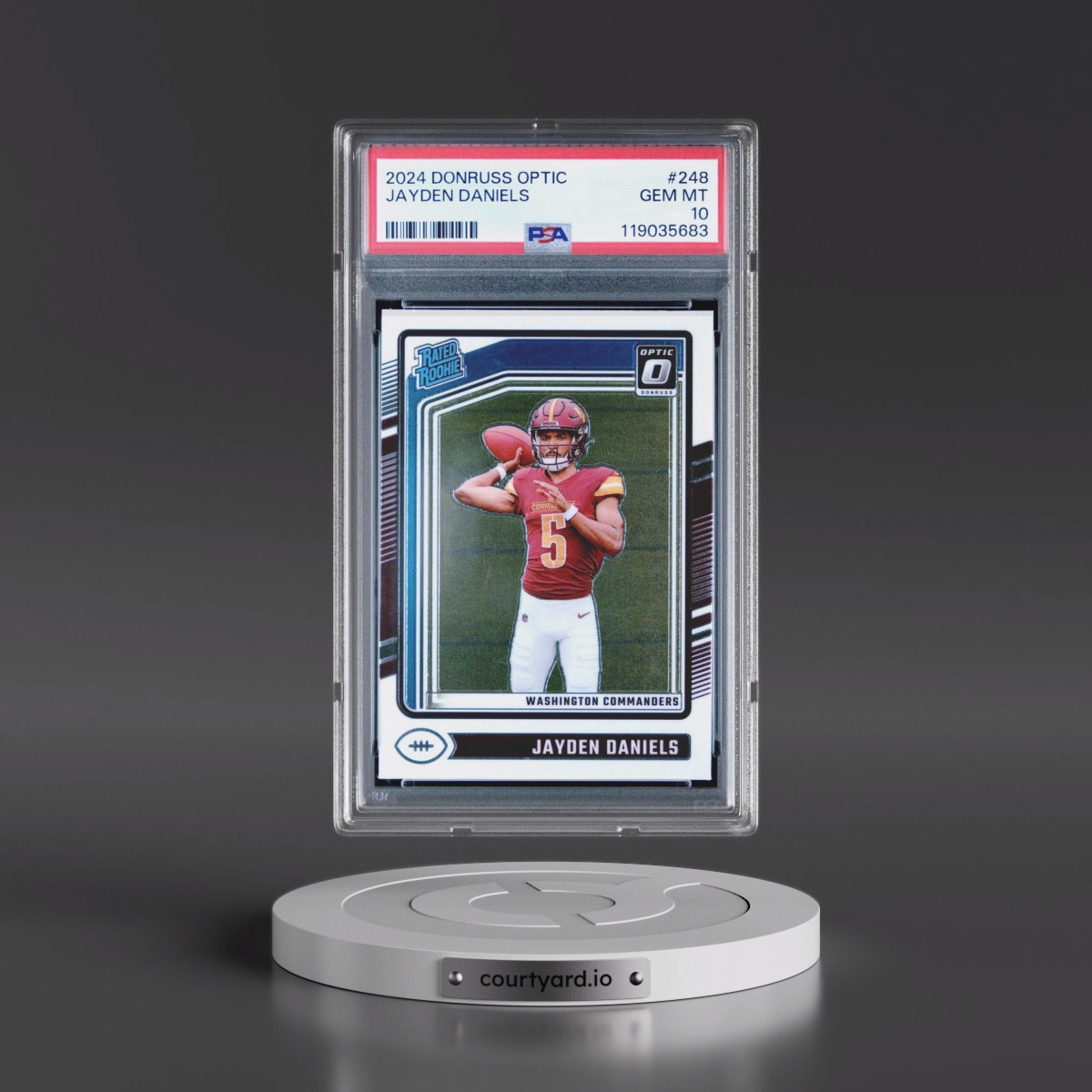 2024 Panini Donruss Optic #248 Jayden Daniels (PSA 10 GEM MINT)