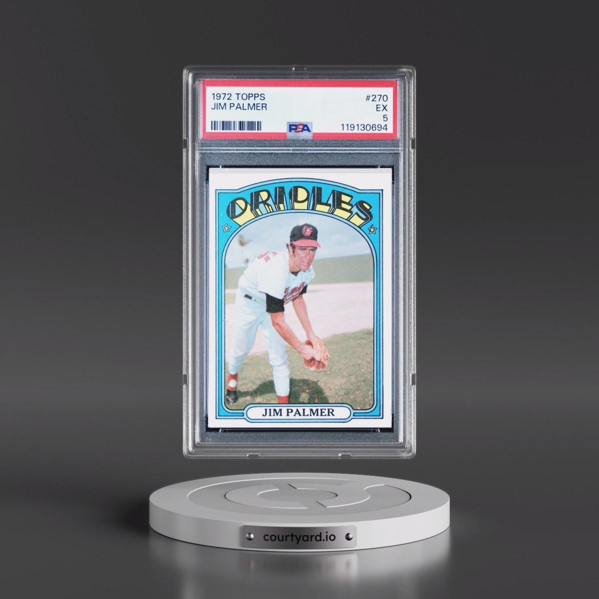 1972 Topps #270 Jim Palmer (PSA 5 EX)
