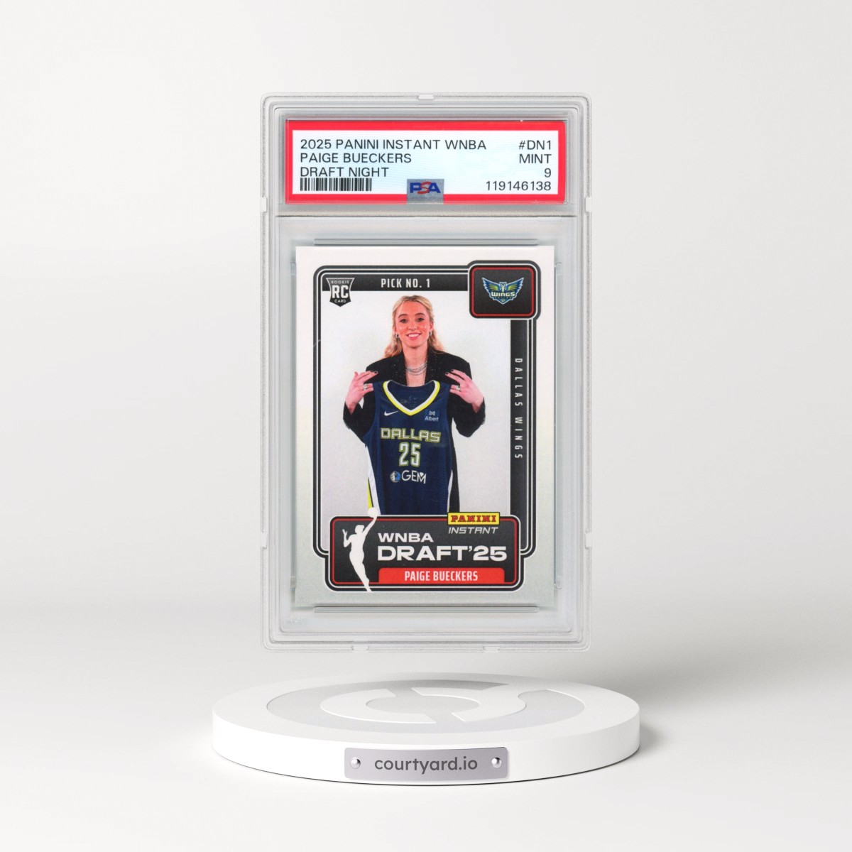 2025 Panini Instant WNBA Draft Night #DN1 Paige Bueckers (PSA 9 MINT)