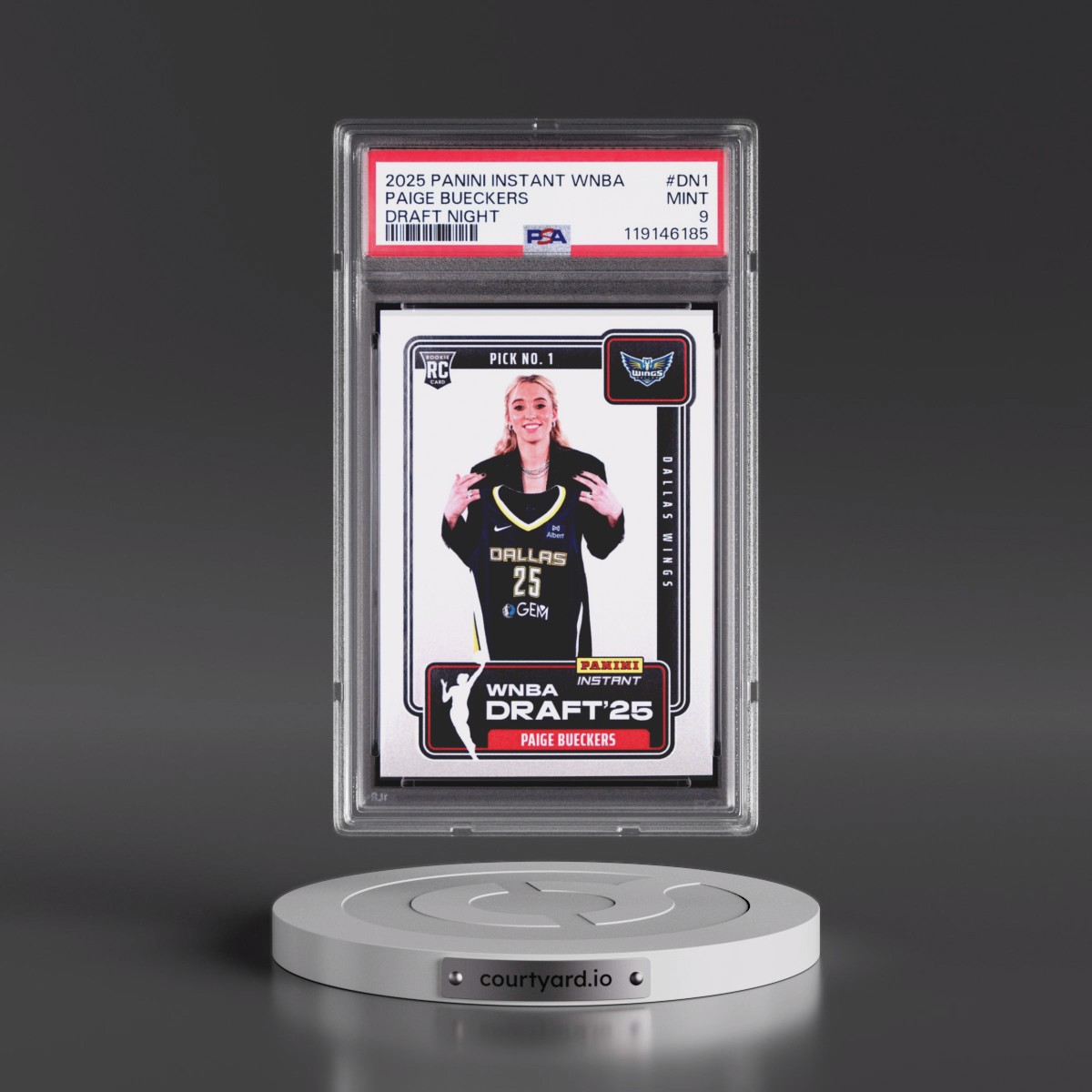 2025 Panini Instant WNBA Draft Night #DN1 Paige Bueckers (PSA 9 MINT)