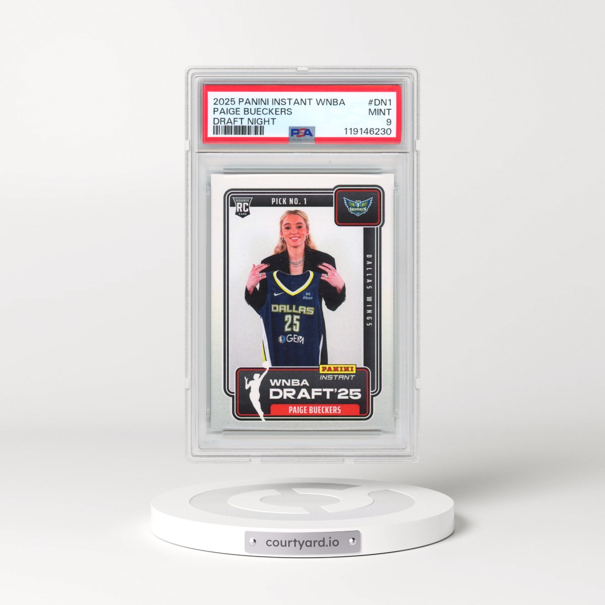 2025 Panini Instant WNBA Draft Night #DN1 Paige Bueckers (PSA 9 MINT)