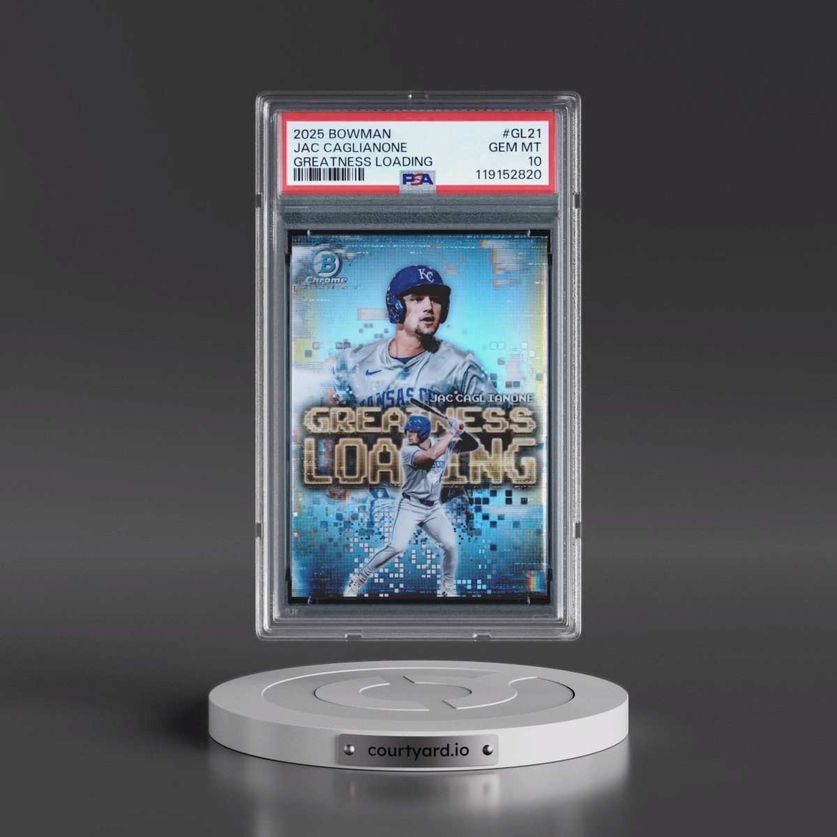 2025 Bowman Greatness Loading #GL21 Jac Caglianone (PSA 10 GEM MINT)