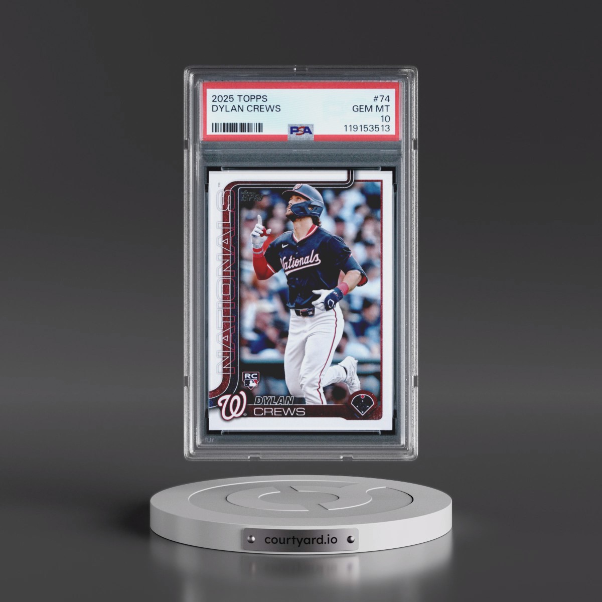 2025 Topps #74 Dylan Crews (PSA 10 GEM MINT)
