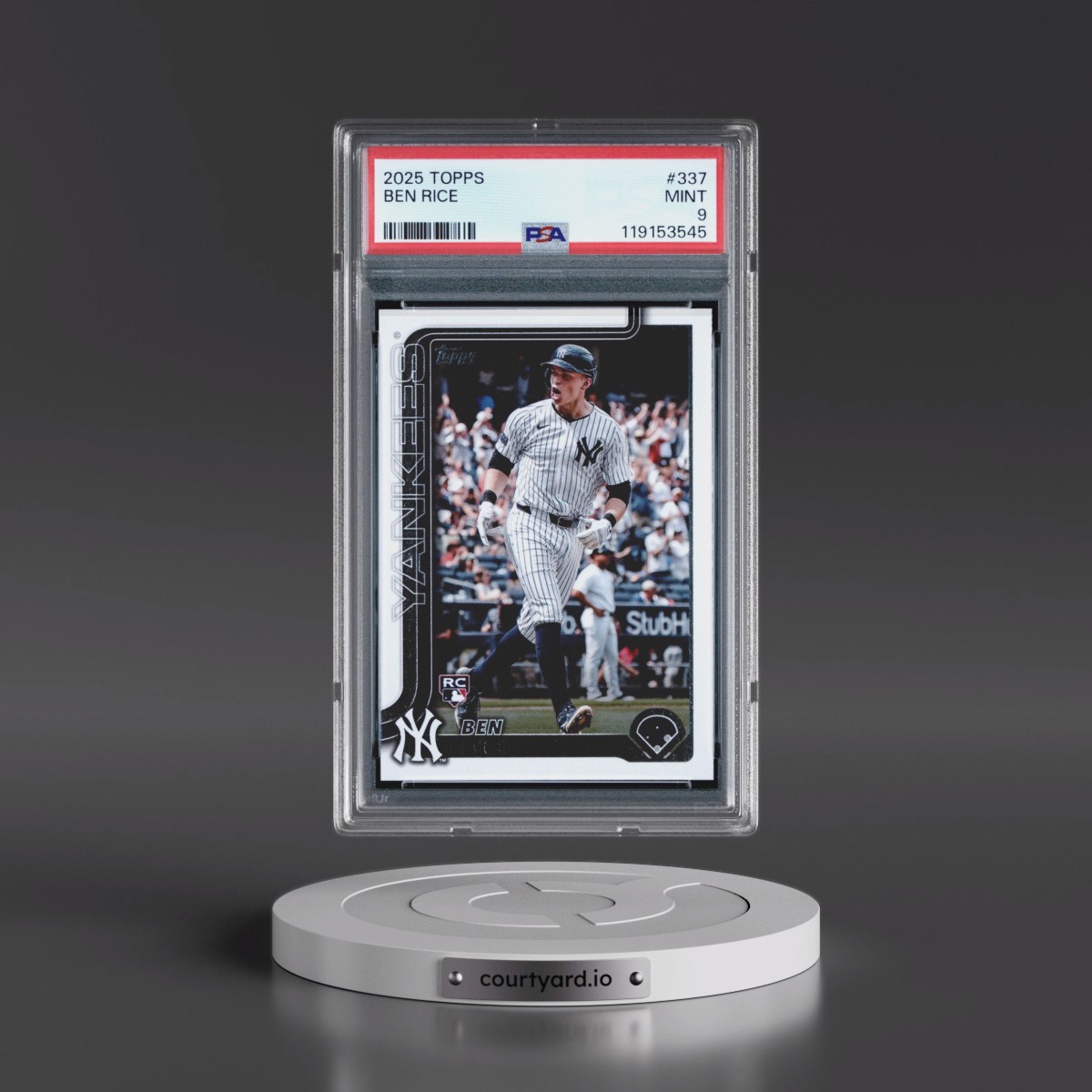 2025 Topps #337 Ben Rice (PSA 9 MINT)