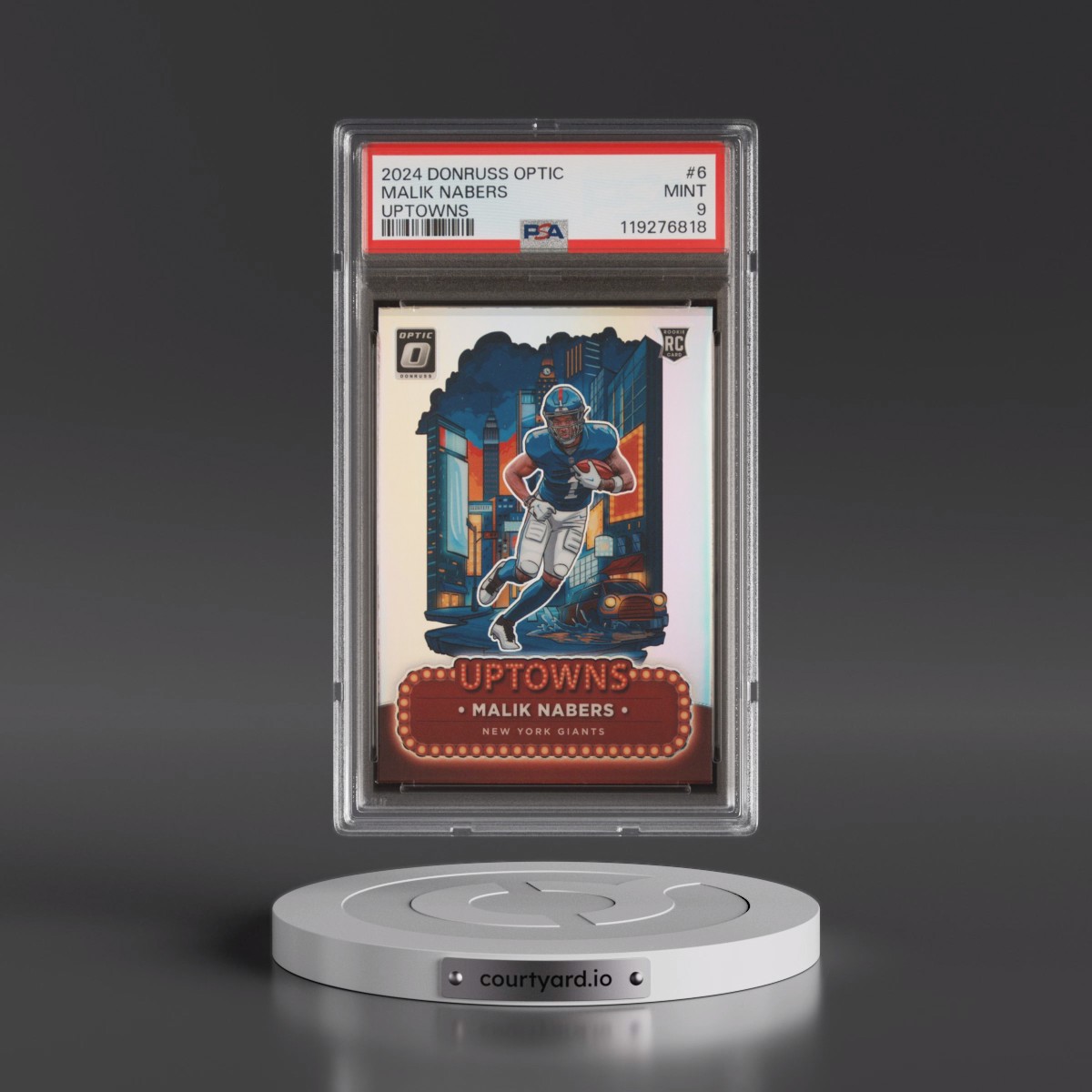 2024 Panini Donruss Optic Uptowns #6 Malik Nabers (PSA 9 MINT)
