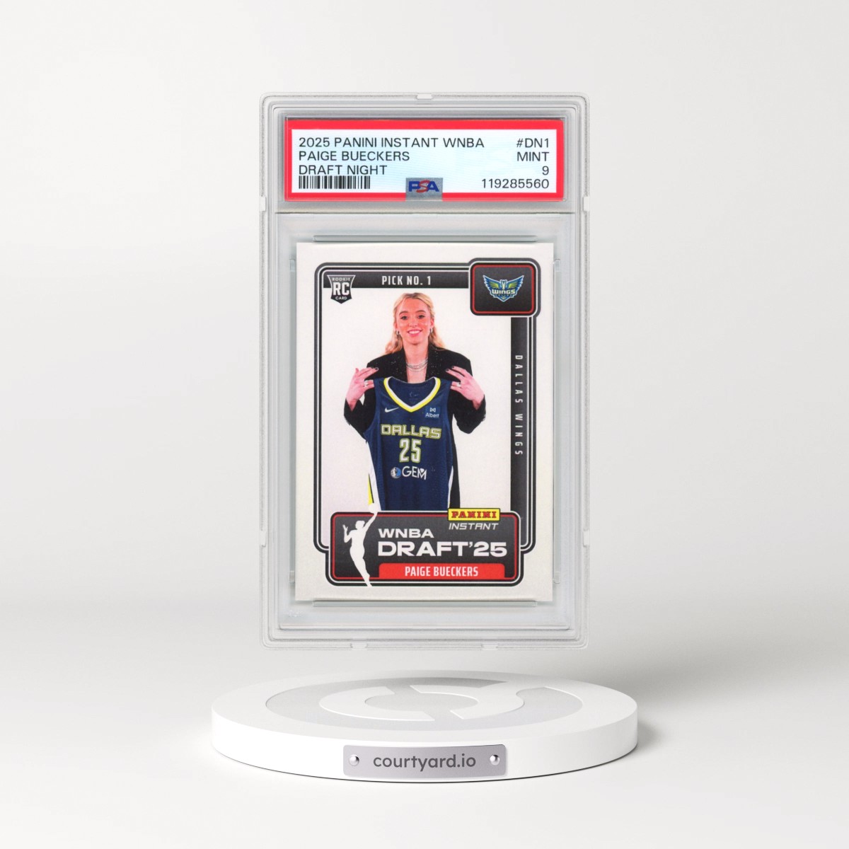 2025 Panini Instant WNBA Draft Night #DN1 Paige Bueckers (PSA 9 MINT)