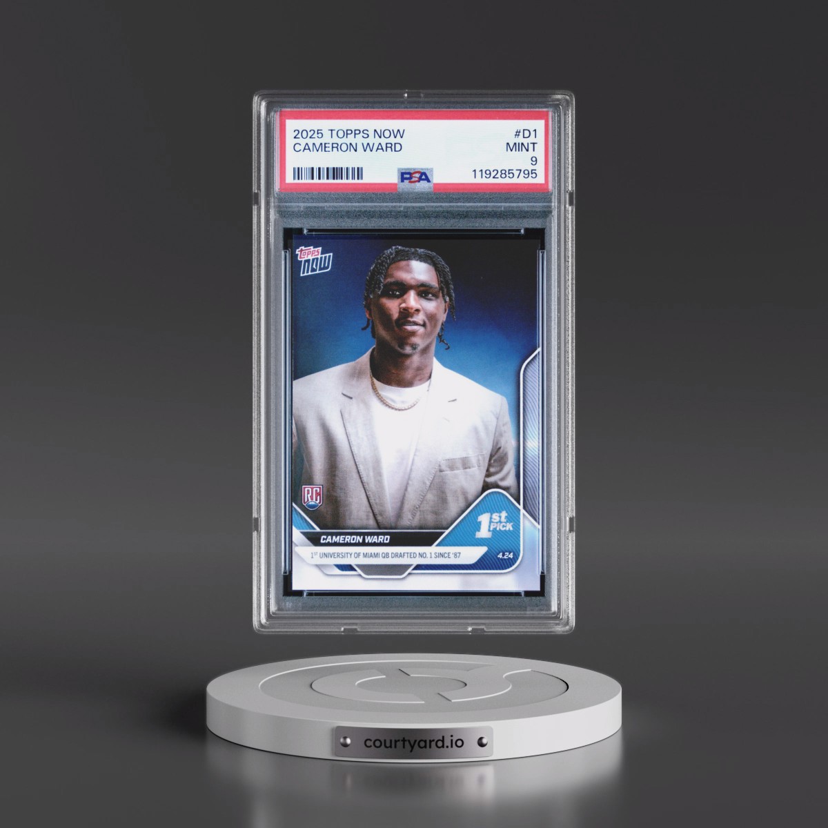 2025 Topps Now #D1 Cameron Ward (PSA 9 MINT)