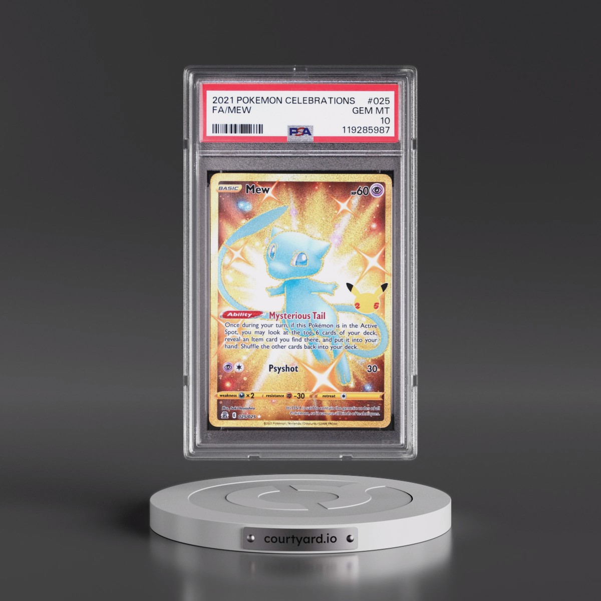 2021 Pokémon Celebrations #025 Mew - Full Art (PSA 10 GEM MINT)