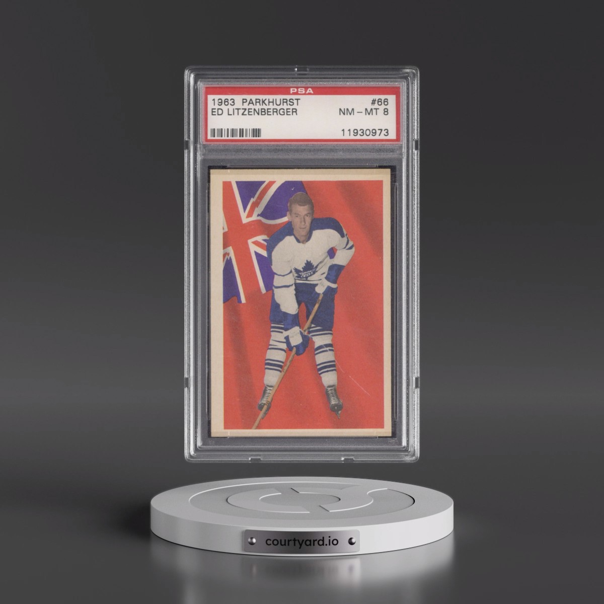 1963 Parkhurst Ed Litzenberger #66 PSA 8