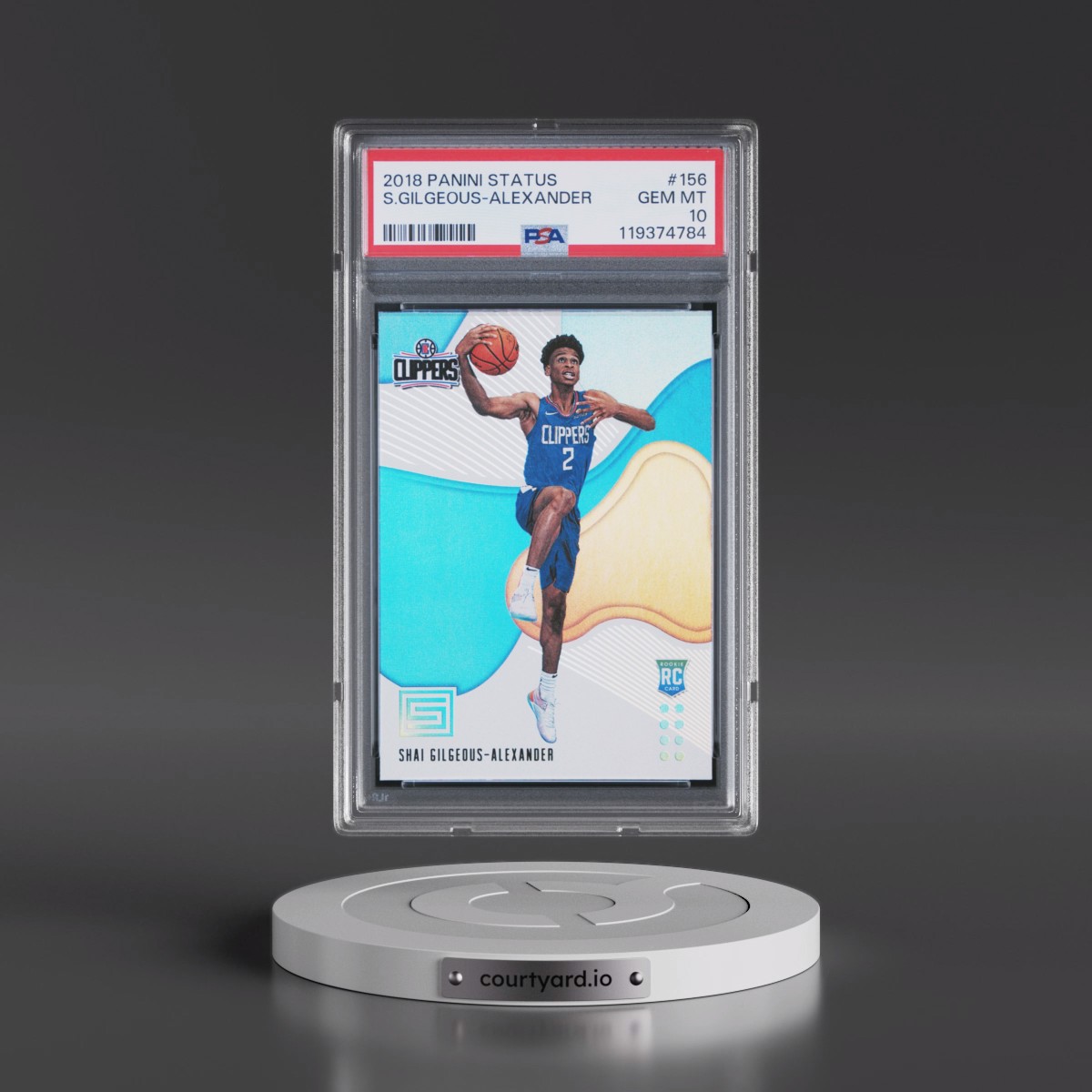 2018 Panini Status #156 Shai Gilgeous-Alexander (PSA 10 GEM MINT)