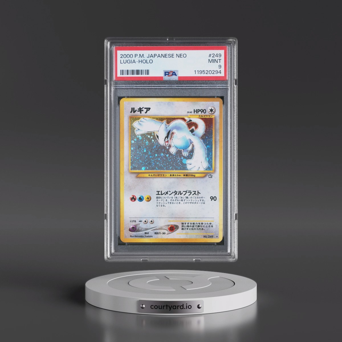 2000 Pokémon Neo #249 Lugia - Holo (PSA 9 MINT)