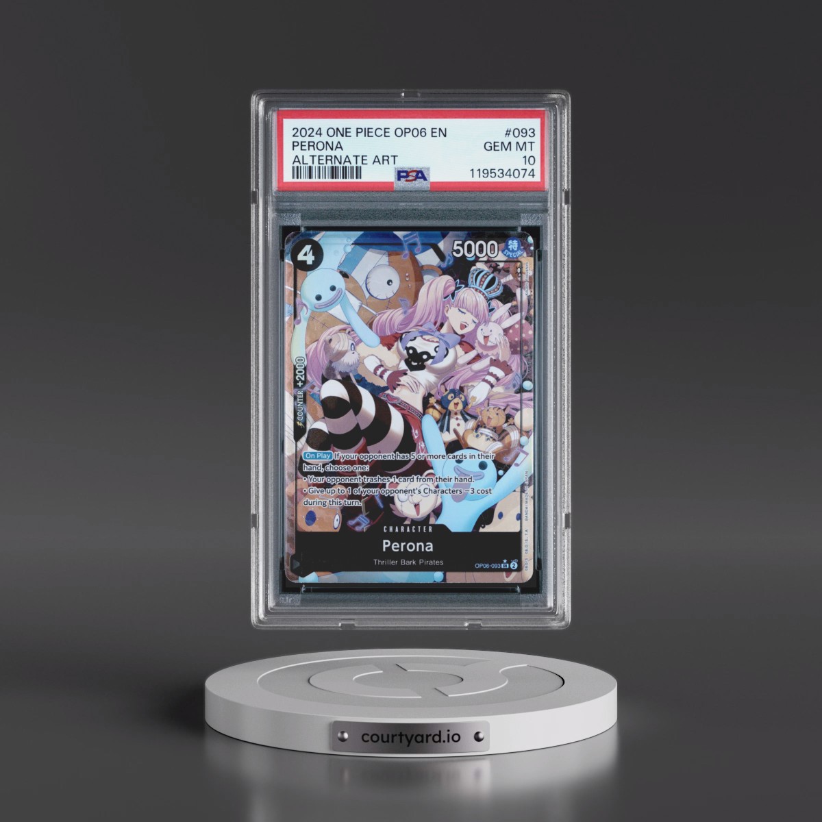 2024 One Piece Wings of the Captain #093 Perona - Alternate Art (PSA 10 GEM MINT)