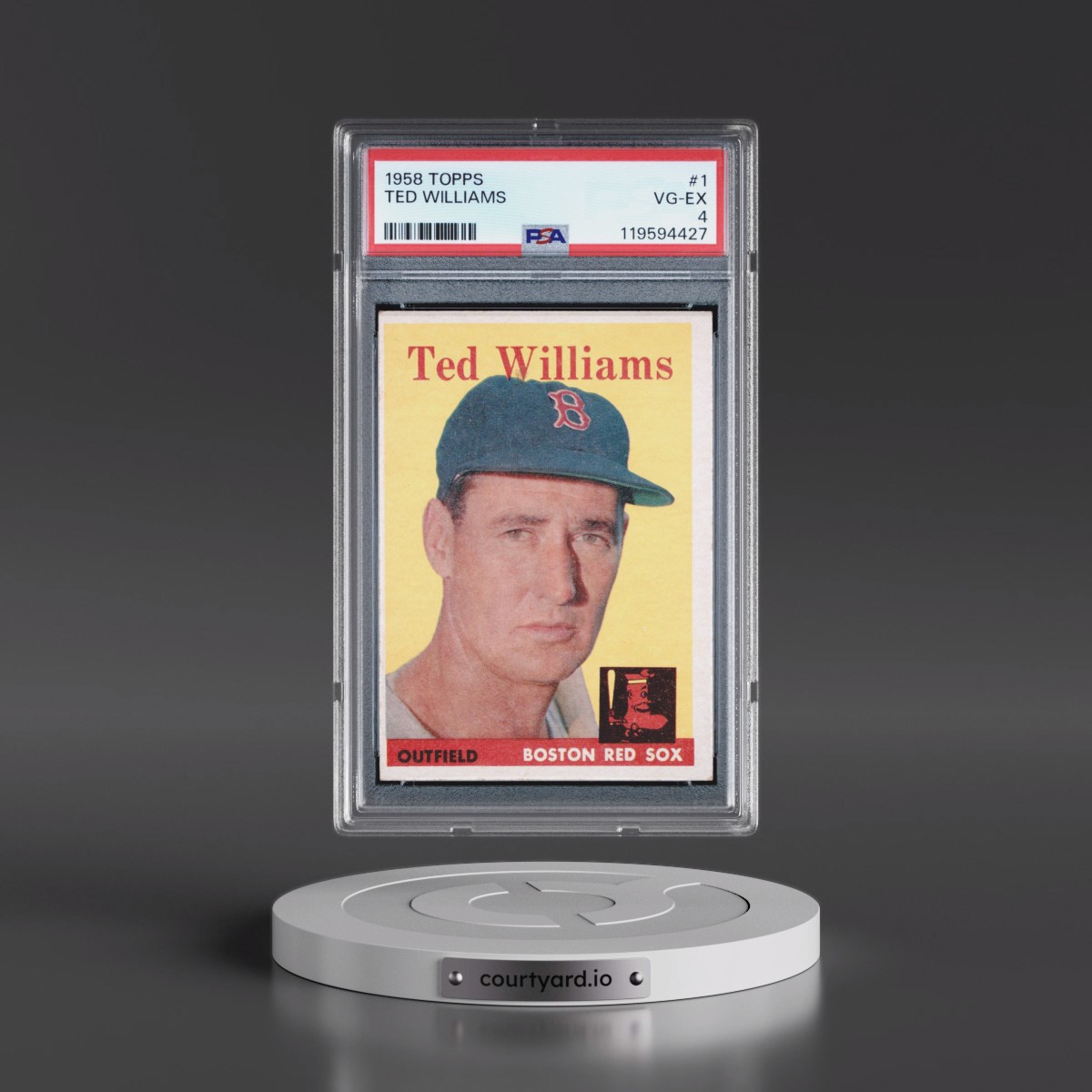 1958 Topps #1 Ted Williams (PSA 4 VG-EX)