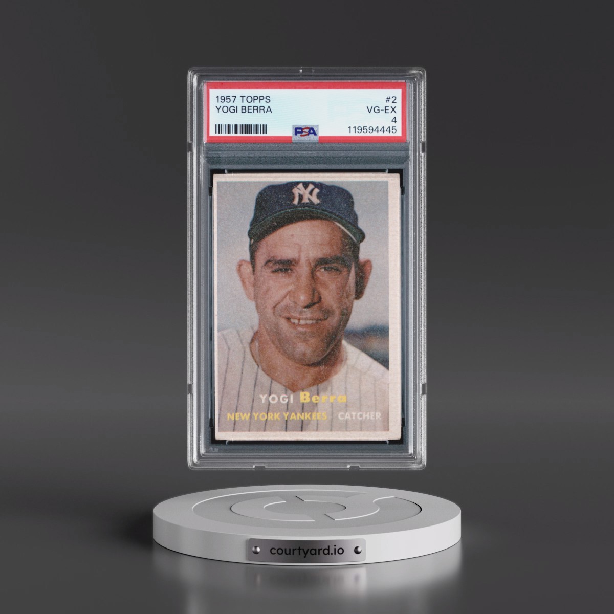 1957 Topps #2 Yogi Berra (PSA 4 VG-EX)