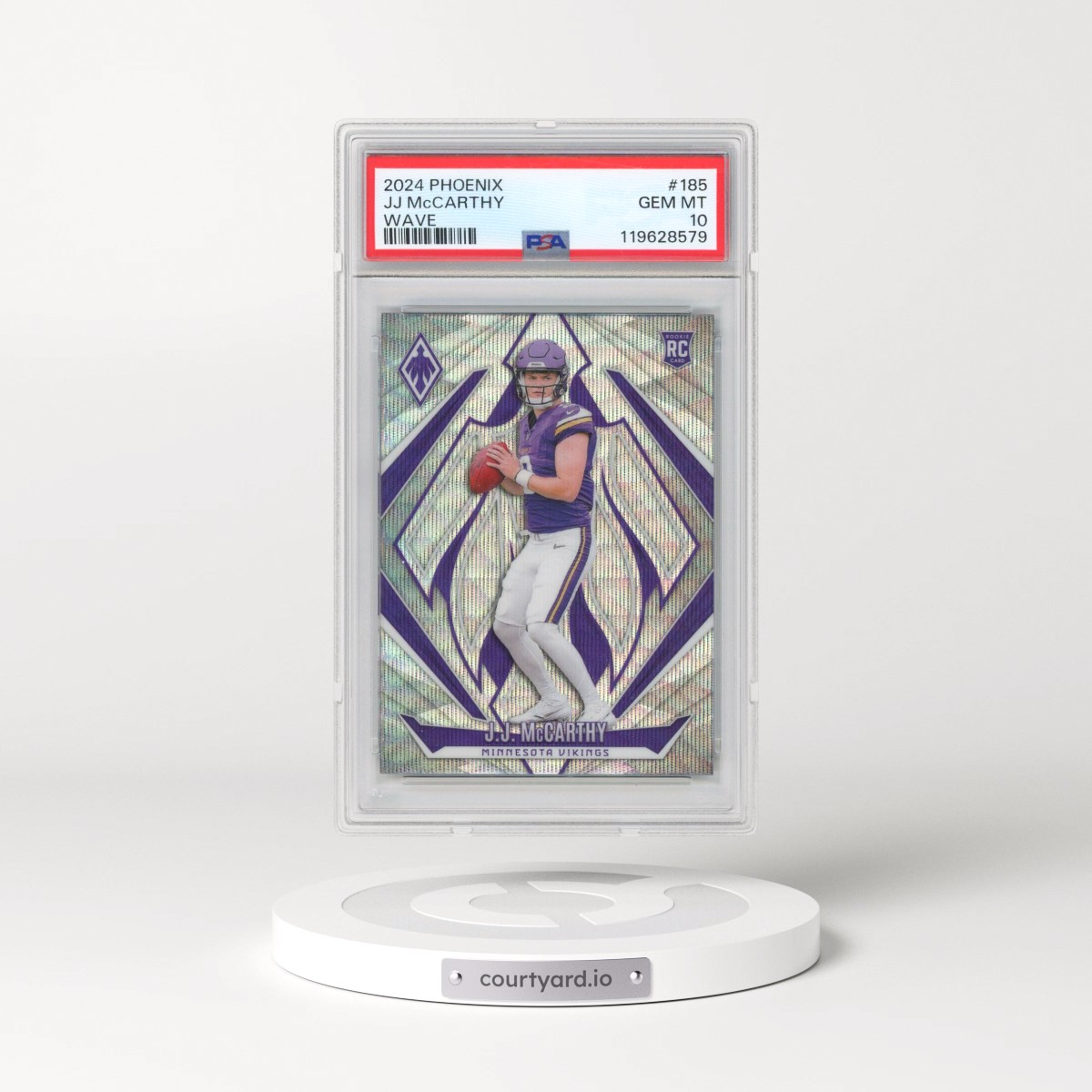 2024 Panini Phoenix JJ McCarthy - Wave #185 PSA 10