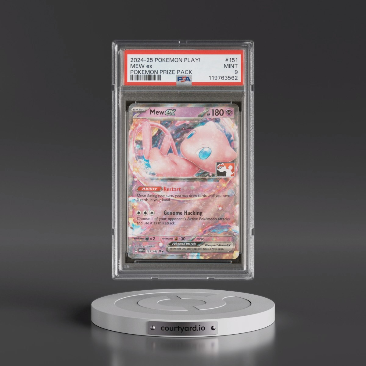 2024-2025 Pokémon Play! Pokémon Prize Pack #151 Mew EX - Holo (PSA 9 MINT)