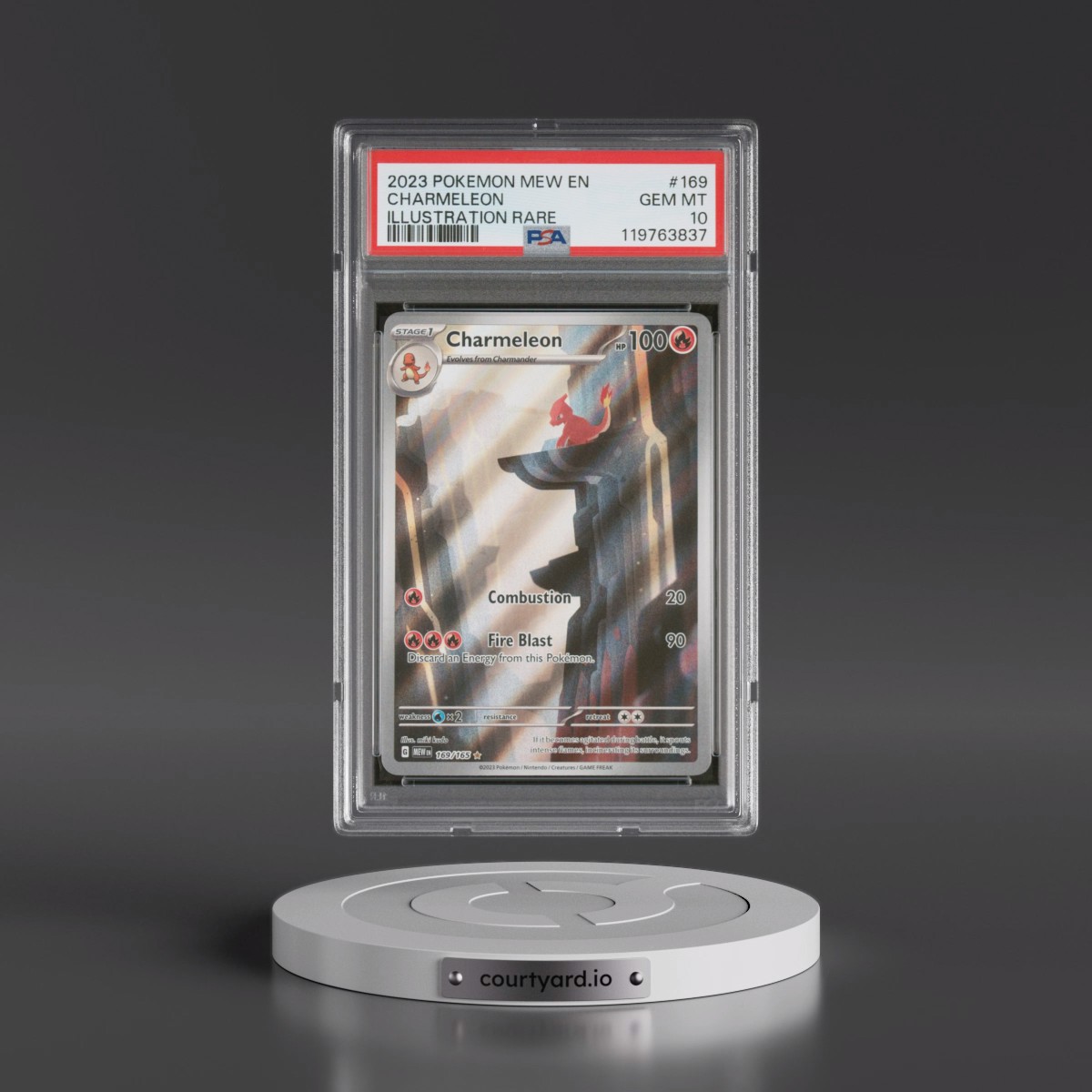2023 Pokémon Mew EN-151 #169 Charmeleon - Illustration Rare (PSA 10 GEM MINT)