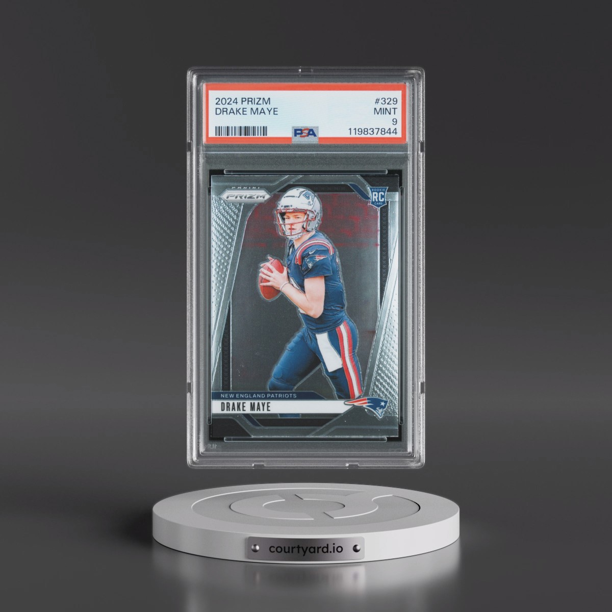 2024 Panini Prizm #329 Drake Maye (PSA 9 MINT)