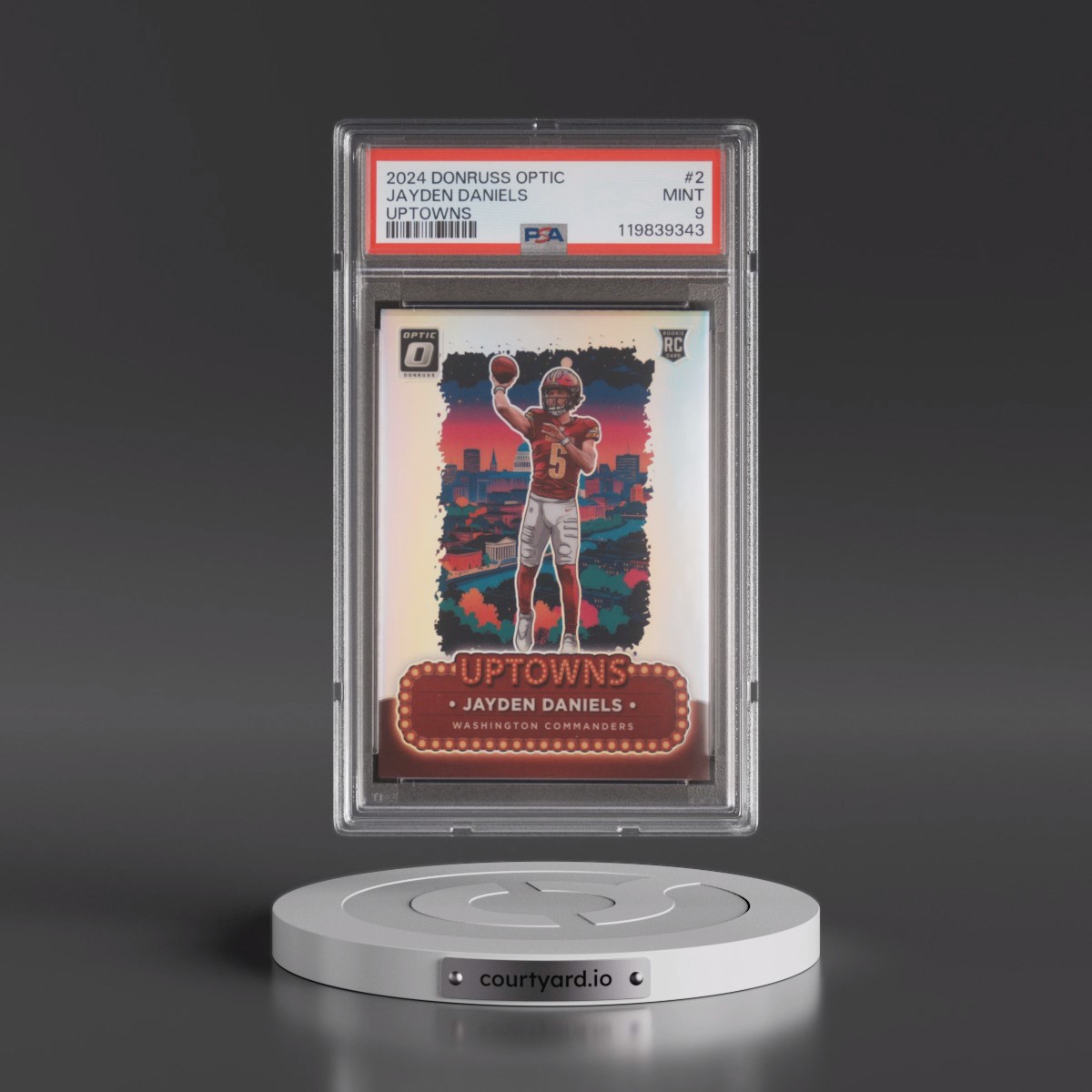 2024 Panini Donruss Optic Uptowns #2 Jayden Daniels (PSA 9 MINT)