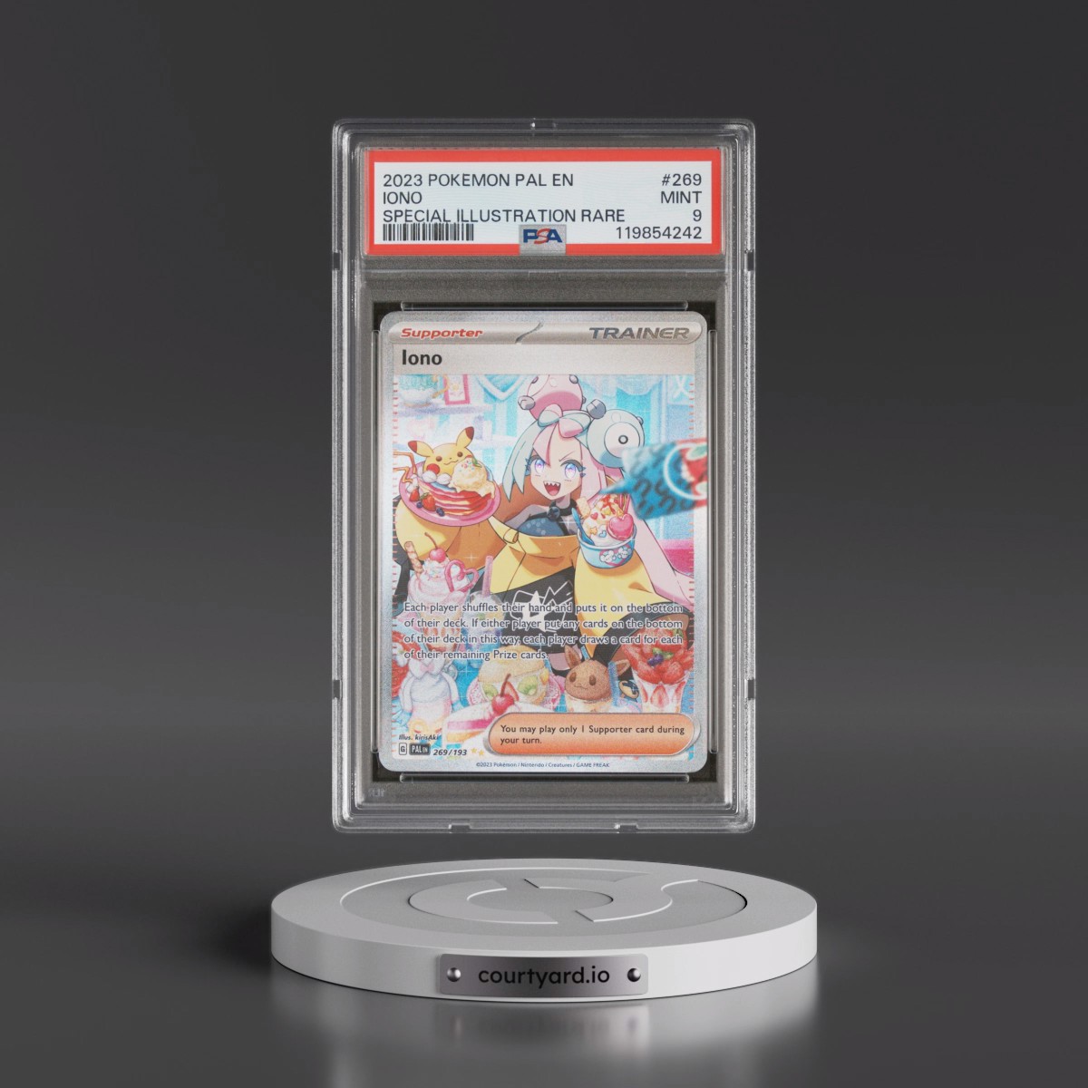 2023 Pokémon Pal EN-Paldea Evolved #269 Iono - Special Illustration Rare (PSA 9 MINT)