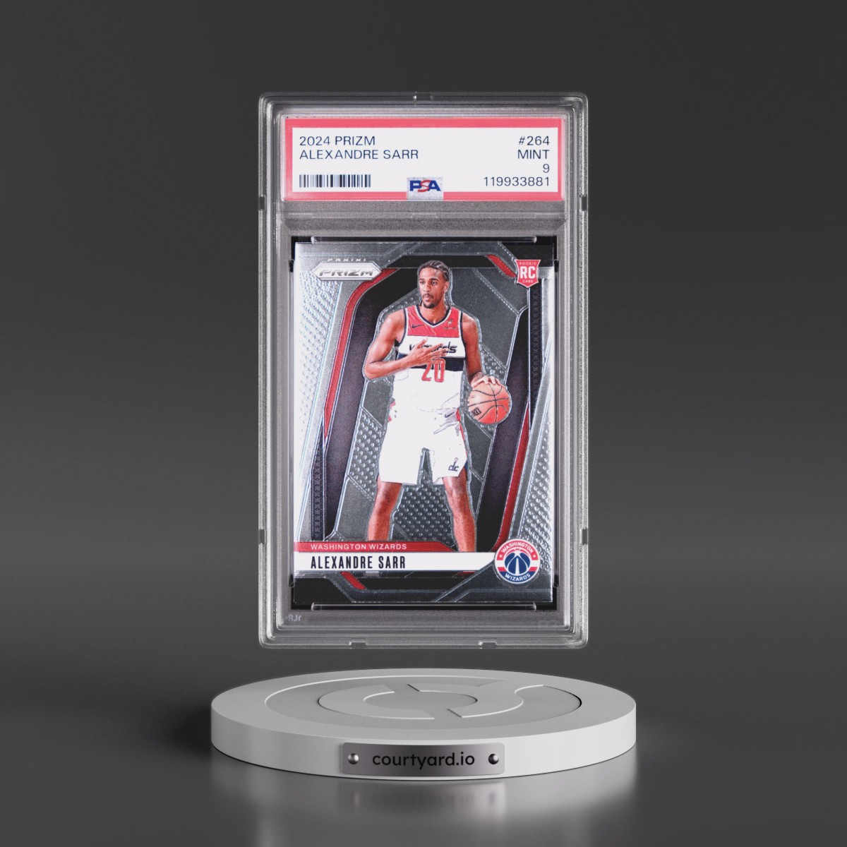 2024 Panini Prizm #264 Alexandre Sarr (PSA 9 MINT)
