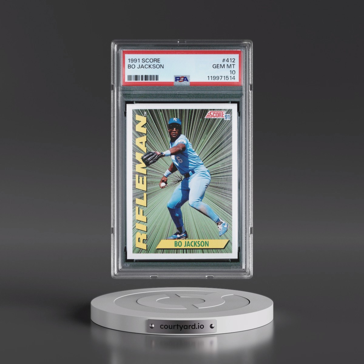 1991 Score #412 Bo Jackson (PSA 10 GEM MINT)