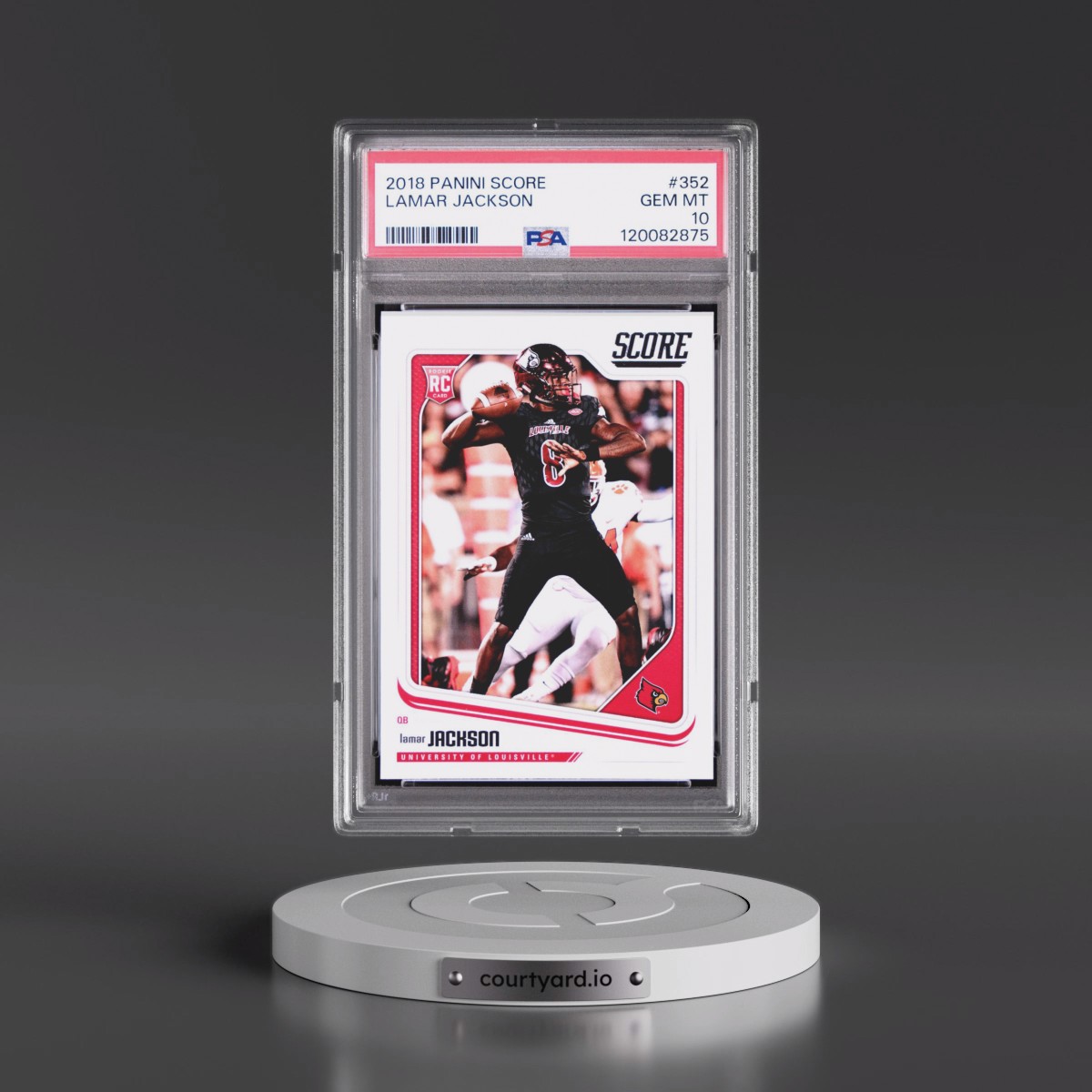 2018 Panini Score #352 Lamar Jackson (PSA 10 GEM MINT)