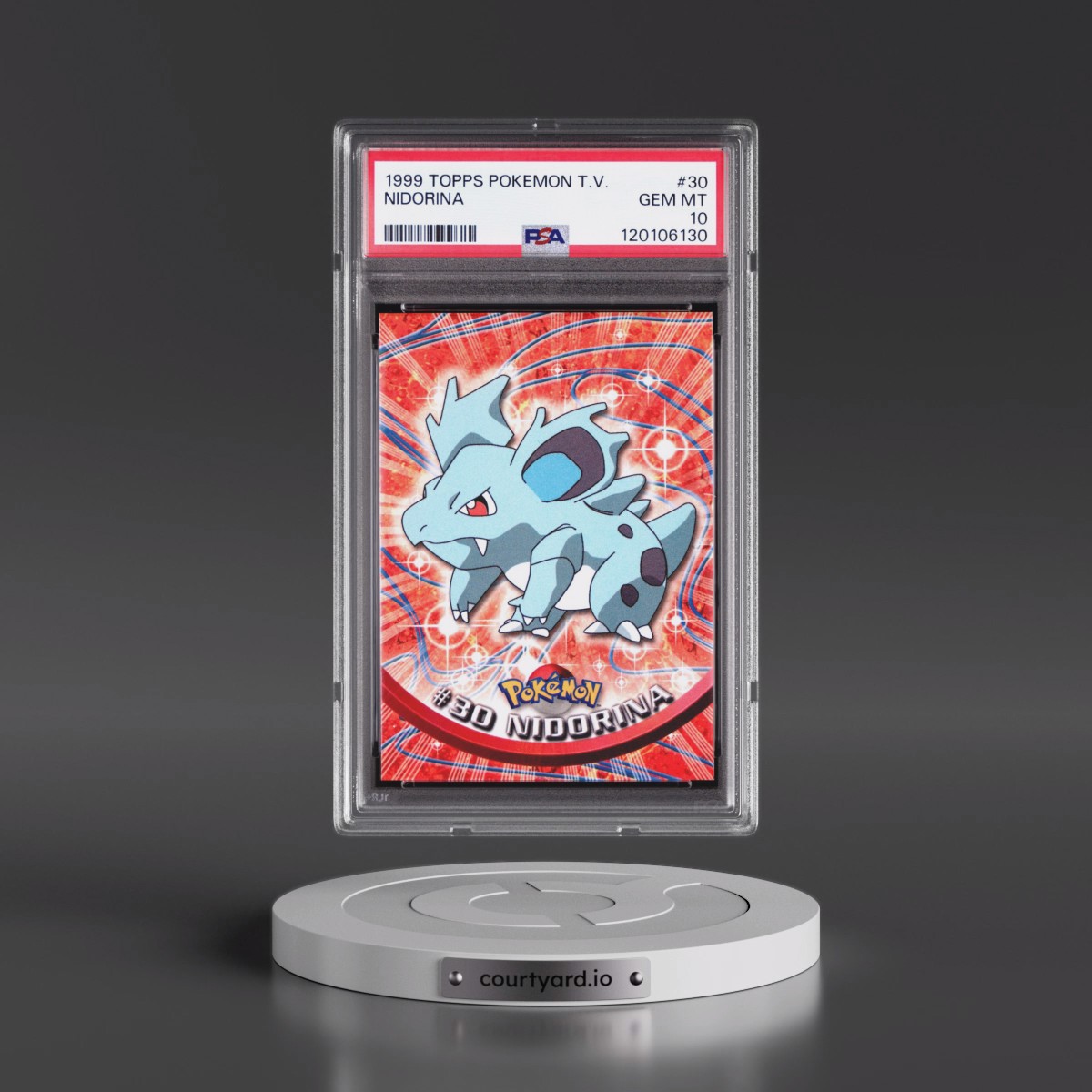 1999 Topps Pokémon TV #30 Nidorina (PSA 10 GEM MINT)