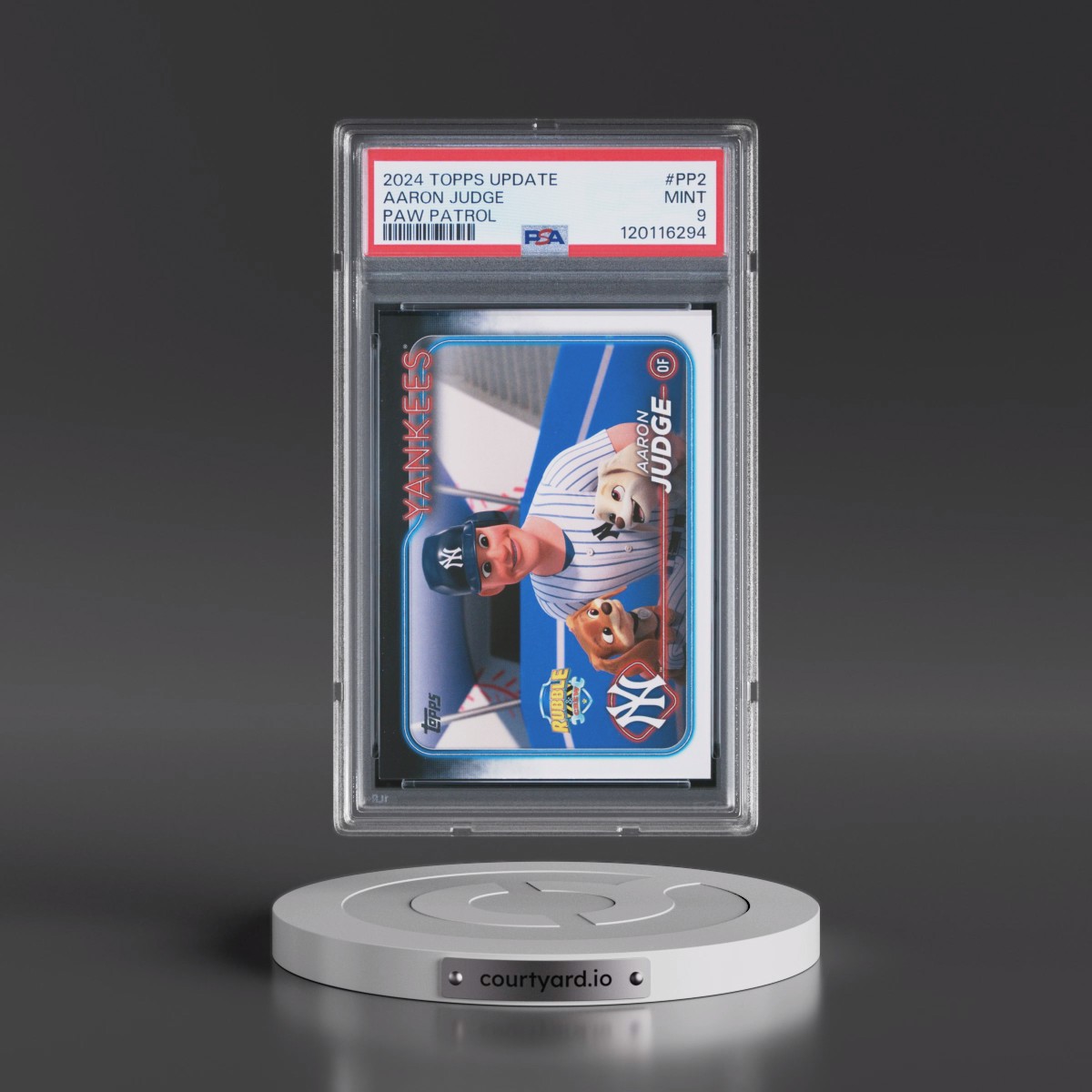 2024 Topps Update Paw Patrol #PP2 Aaron Judge (PSA 9 MINT)