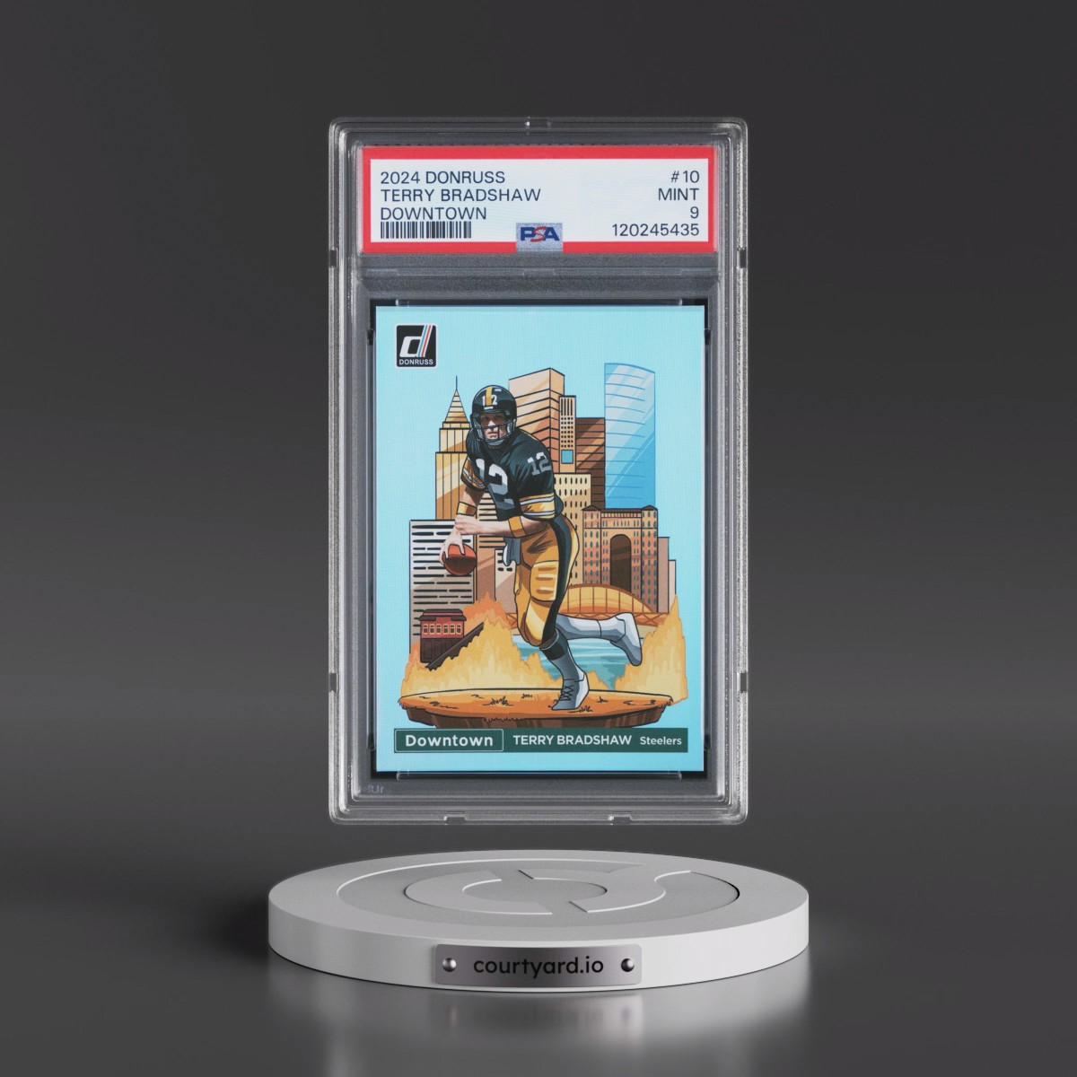 2024 Panini Donruss Downtown! #10 Terry Bradshaw (PSA 9 MINT)