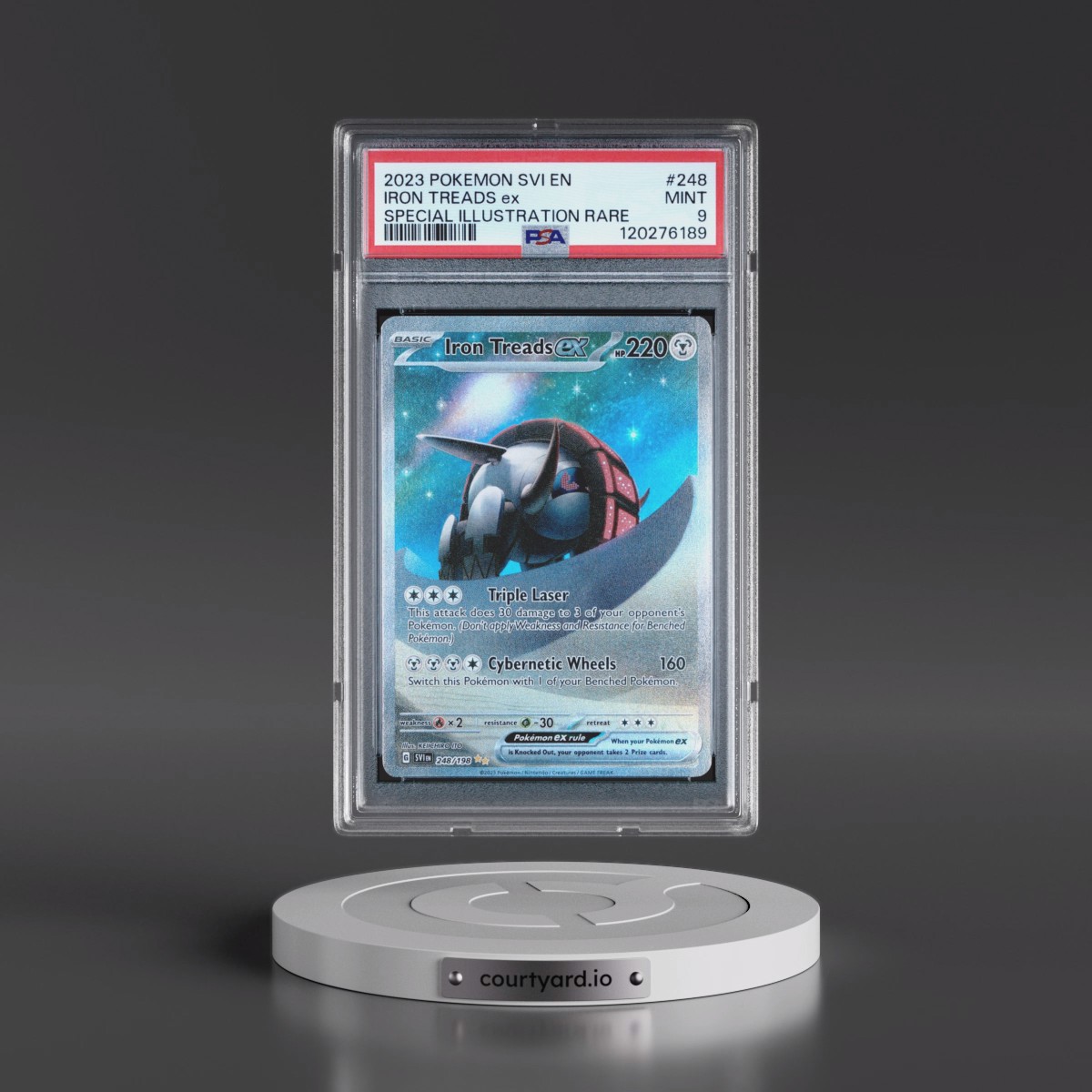 2023 Pokémon Svi EN-Scarlet & Violet #248 Iron Treads EX - Holo Special Illustration Rare (PSA 9 MINT)