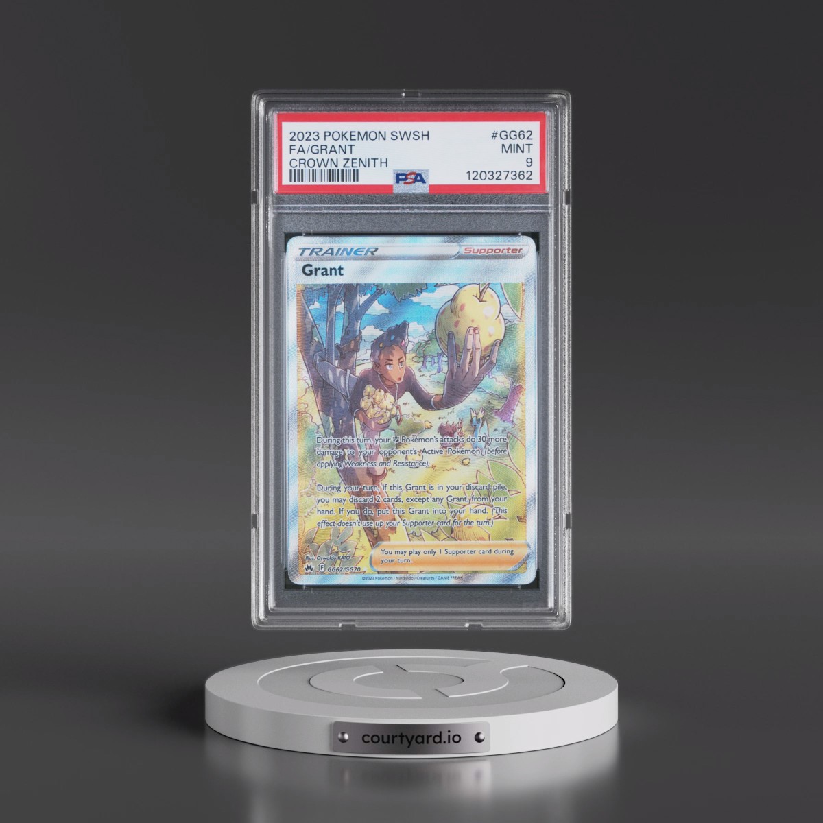 2023 Pokémon Sword and Shield Crown Zenith #GG62 Grant - Full Art (PSA 9 MINT)