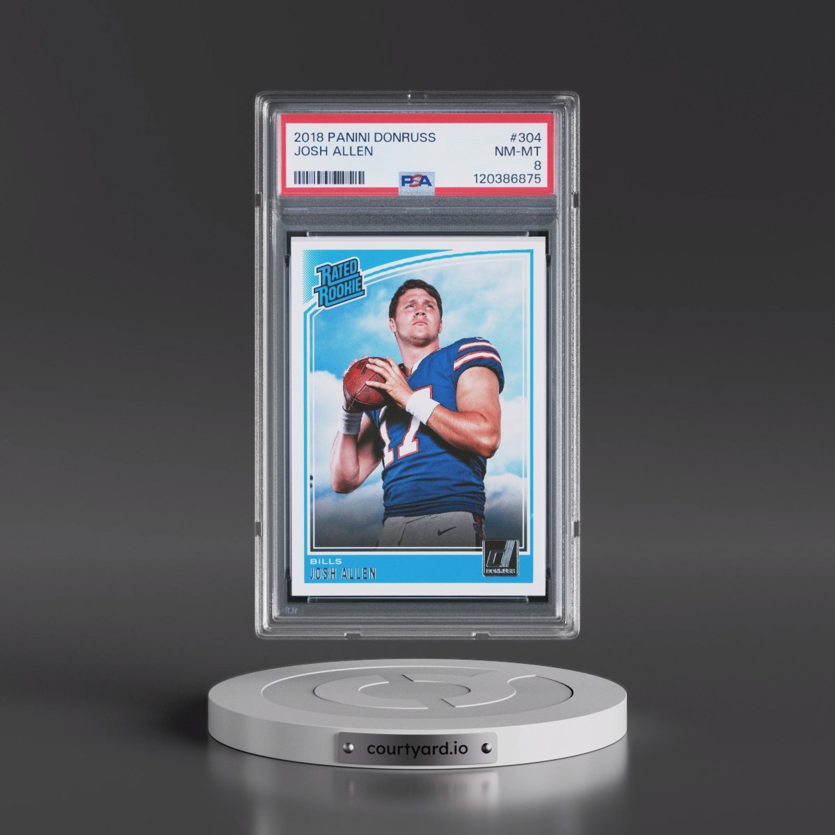 2018 Panini Donruss #304 Josh Allen (PSA 8 NM-MT)