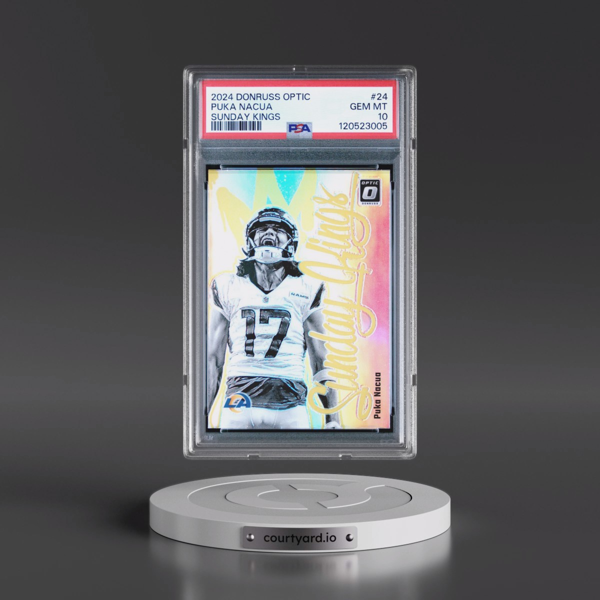 2024 Panini Donruss Optic Sunday Kings #24 Puka Nacua (PSA 10 GEM MINT)