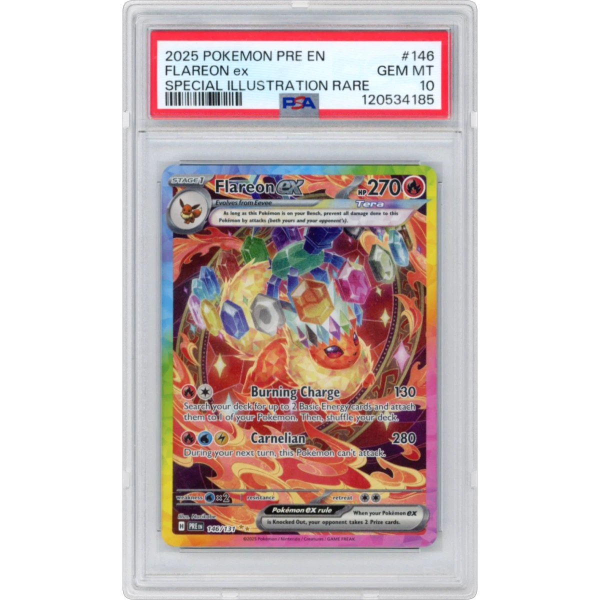 Flareon EX card artwork