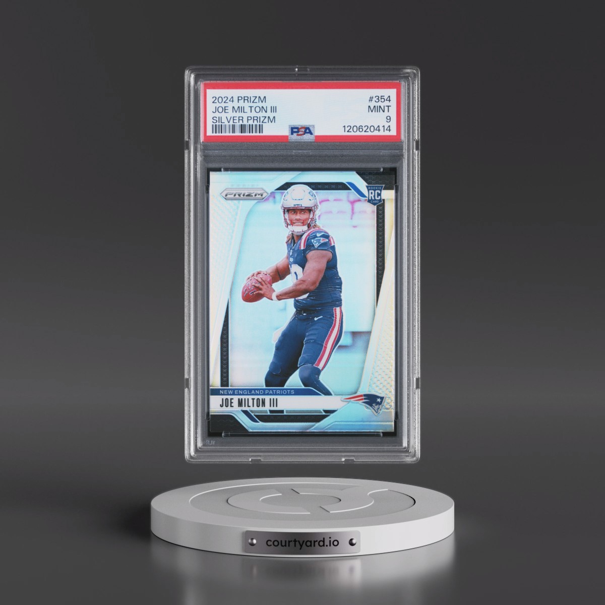 2024 Panini Prizm Joe Milton III - Silver Prizm #354 PSA 9